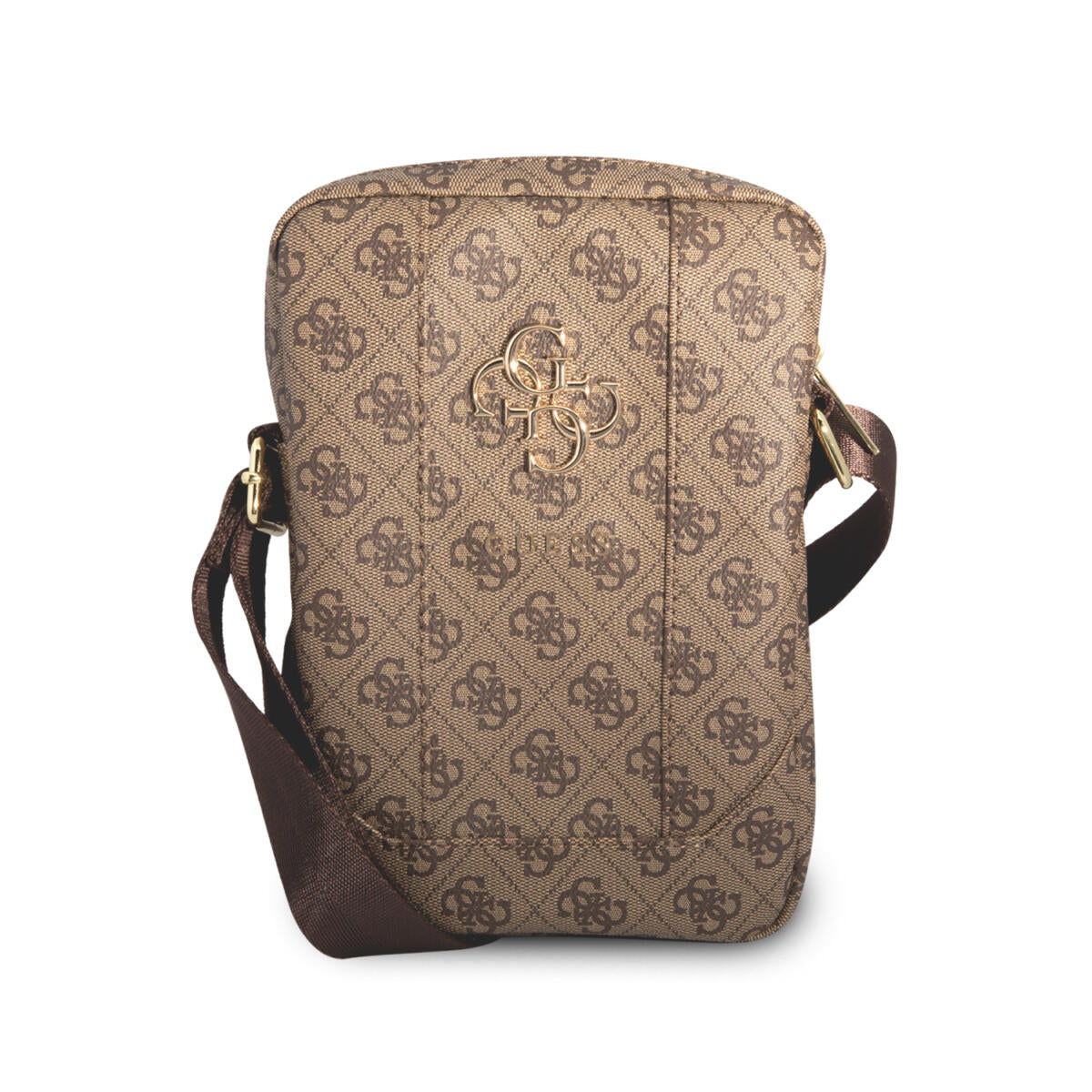 Guess 4G Big Metal Logo Tablet Bag - Τσαντάκι Από Δερματίνη Κατάλληλο Για Tablet 10" (Brown - Gutb10G4Gfbr) – Θήκη για κινητό από το PhoneBazaar.gr