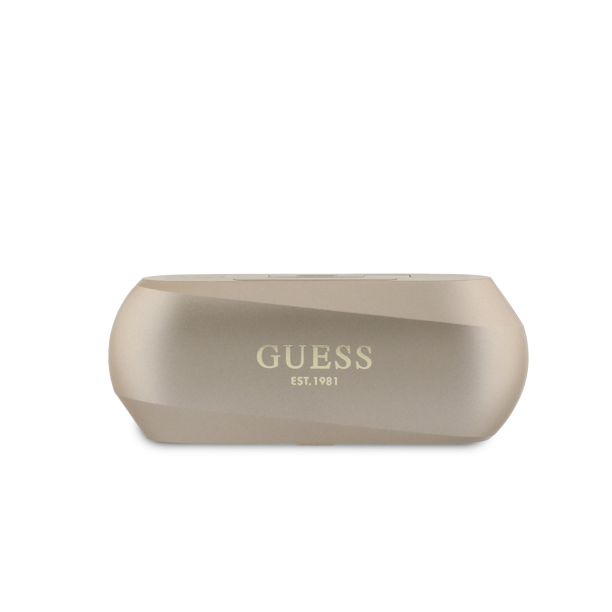 Guess Elongated Metallic Classic Printed Logo True Wireless ENC Earphones (Gold - GUTWSC2MCDSD)