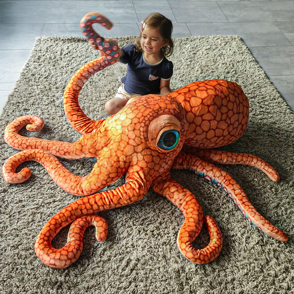 Giant Octopus 150cm – Γιγαντιαίo Λούτρινo Χταπόδι 150 cm