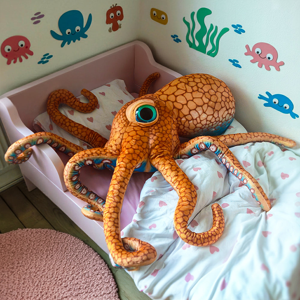 Giant Octopus 150cm – Γιγαντιαίo Λούτρινo Χταπόδι 150 cm
