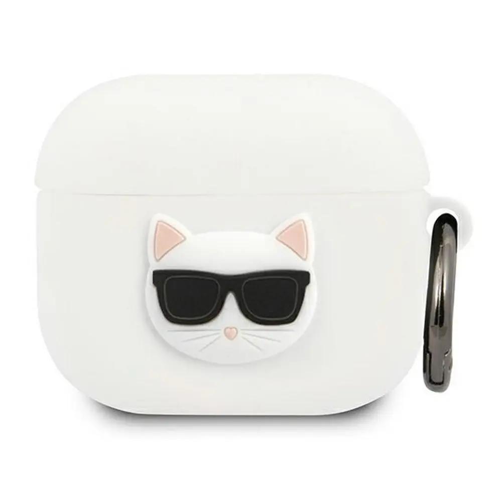Karl Lagerfeld Embossed Logo Choupette's Head Collection Θήκη Προστασίας Απο Σιλικόνη Για Apple Airpods 3 (λευκο για Klaca3silchwh) – PhoneBazaar