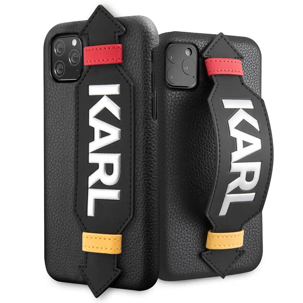 Karl Lagerfeld "elastic Strap" Hard Case Θήκη Προστασίας Απο Σιλικόνη – Iphone 11 Pro (black) – PhoneBazaar