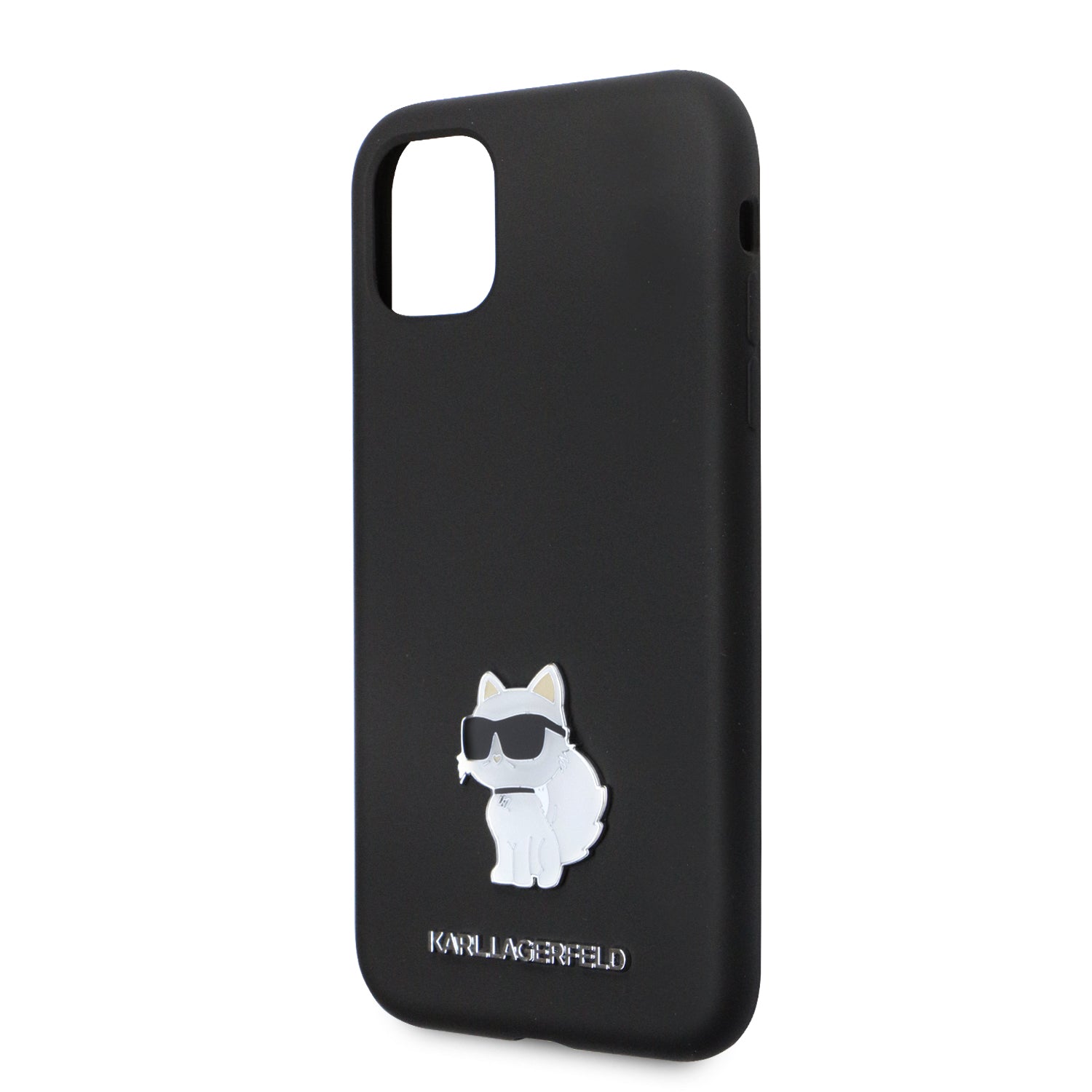 Karl Lagerfeld Choupette Metal Pin Hard Case Θήκη προστασίας από σιλικόνη – iPhone 11 (Black – KLHCN61SMHCNPK)