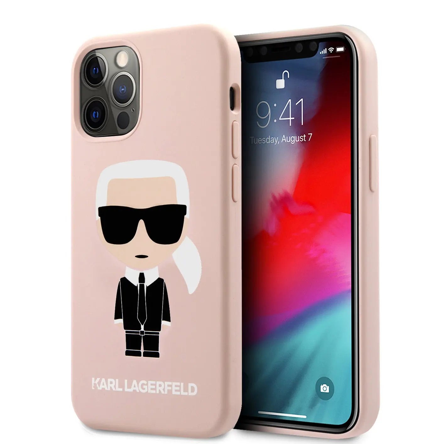 Karl Lagerfeld 3D Rubber Case Karl’s Head Θήκη προστασίας από σιλικόνη – iPhone 12 Pro Max (Ροζ – KLHCP12LSLFKPI) – PhoneBazaar