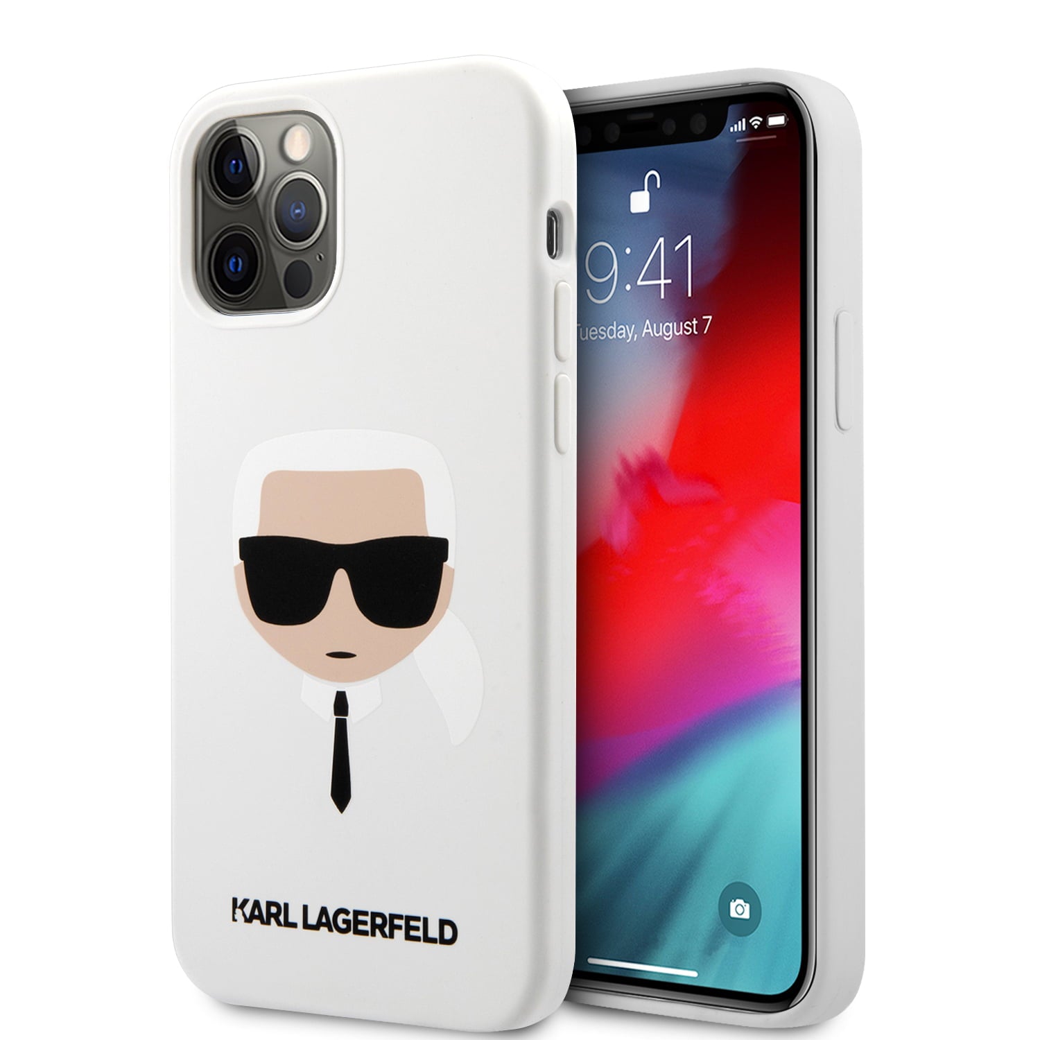 Karl Lagerfeld Liquid Silicone Case Karl's Head Θήκη Προστασίας Απο Σιλικόνη – Iphone 12 Pro Max (λευκη) – PhoneBazaar