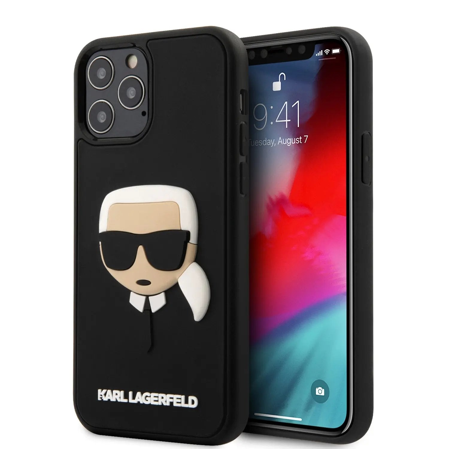 Karl Lagerfeld 3d Rubber Karl’s Head Case Θήκη Προστασίας Απο Σιλικόνη – Iphone 12 / 12 Pro (μαυρο – Klhcp12mkh3dbk) – PhoneBazaar