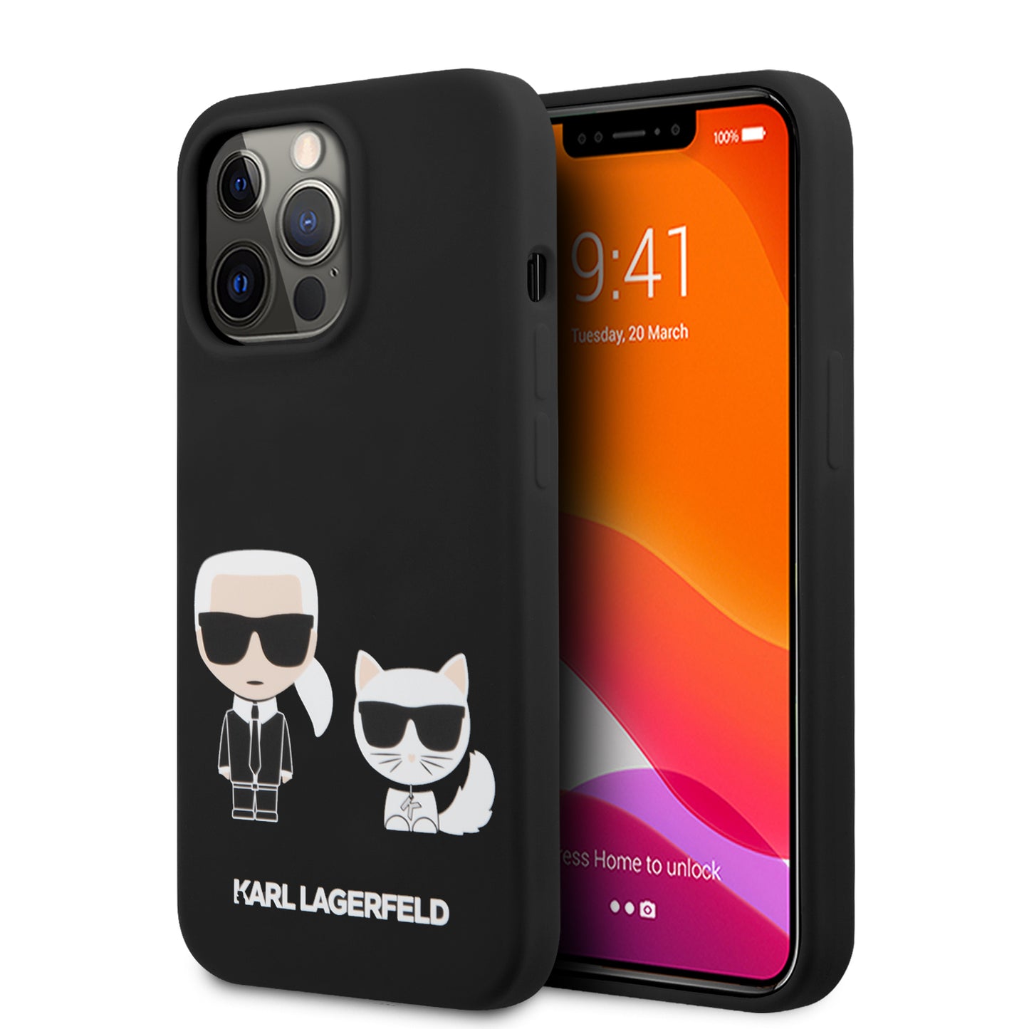 Karl Lagerfeld Hard Case Karl+Choupette Θήκη Προστασίας – Iphone 13 Pro (Black) – Θήκη για κινητό από το PhoneBazaar.gr