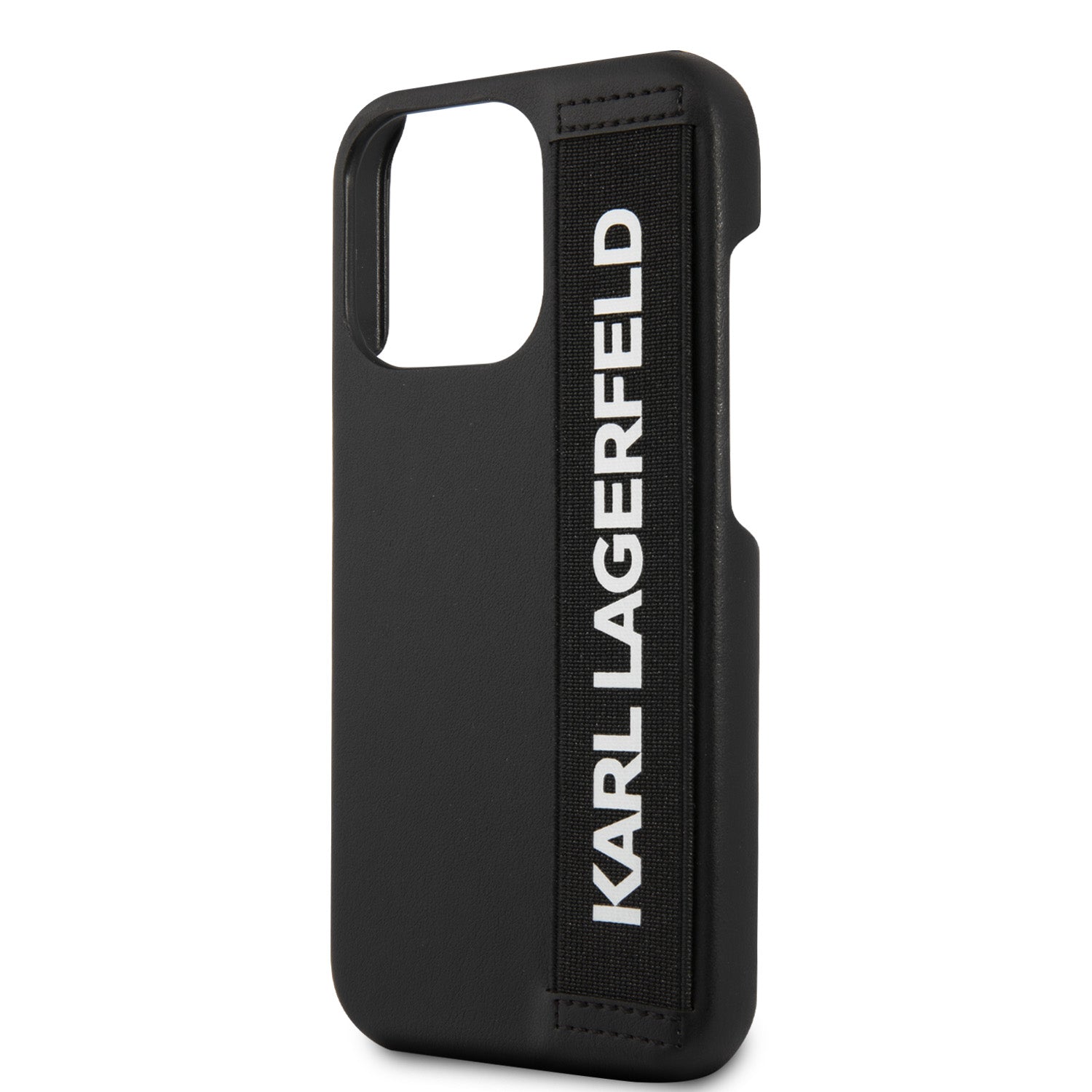 Karl Lagerfeld "Elastic Strap" Hard Case Θήκη προστασίας από σιλικόνη – iPhone 13 Pro (Black)