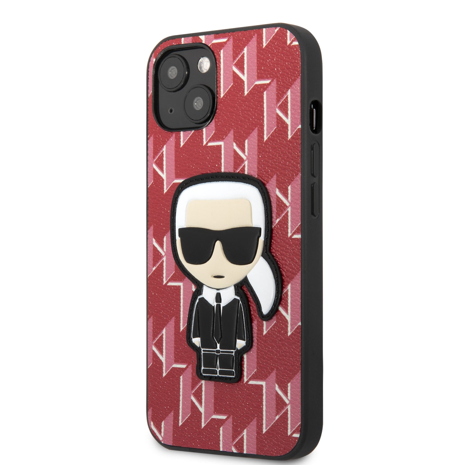 Karl Lagerfeld Monogram Ikonik Patch Case Θήκη προστασίας από δερματίνη – iPhone 13 (Κόκκινο – KLHCP13MPMNIKPI)