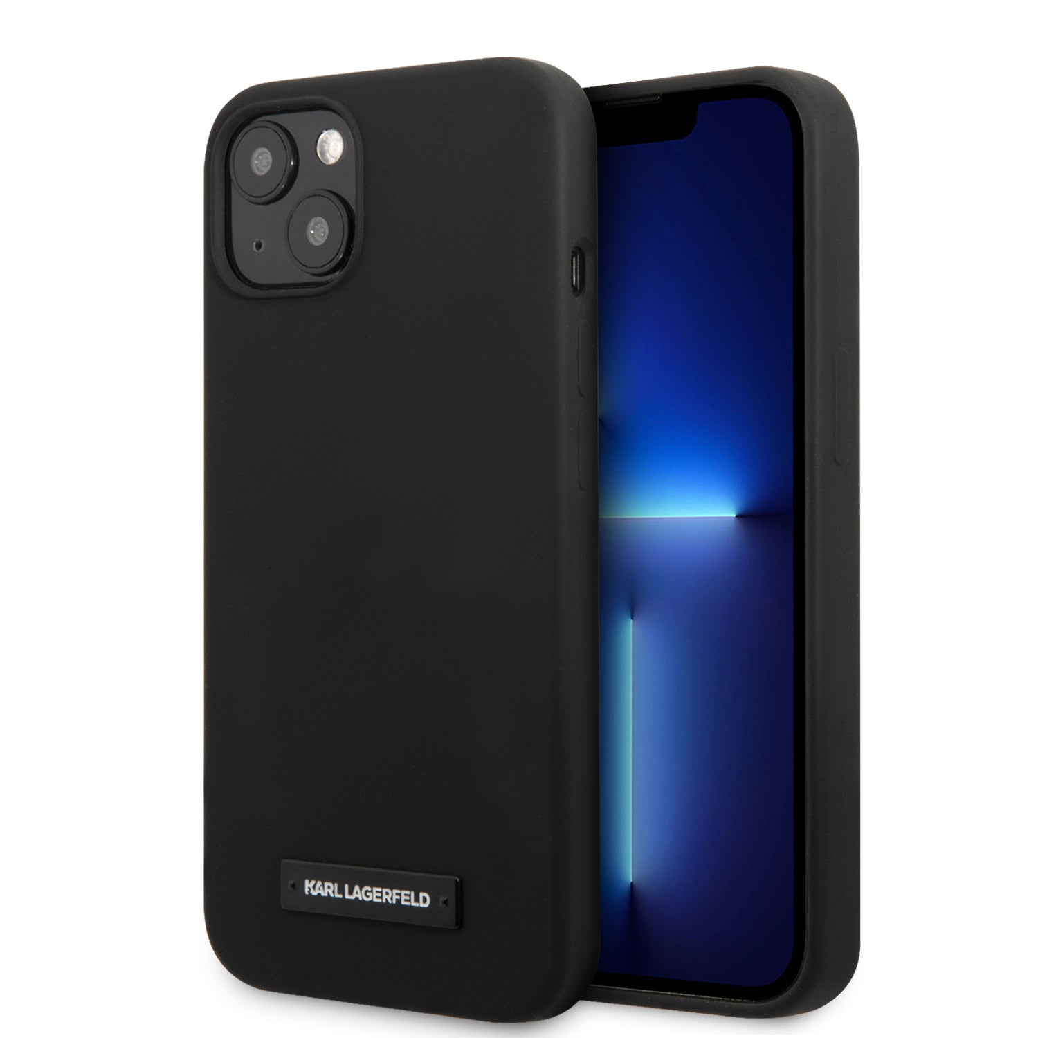 Karl Lagerfeld “plaque” Hard Case Θήκη Προστασίας Απο Σιλικόνη – Iphone 13 (μαυρο – Klhcp13mslmp1k) – PhoneBazaar