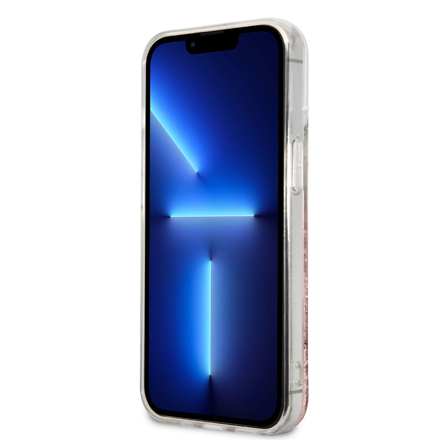 Karl Lagerfeld Liquid Glitter Case "Peek a Boo Cover" Θήκη προστασίας – iPhone 13 Pro Max (Clear/Glitter Pink)