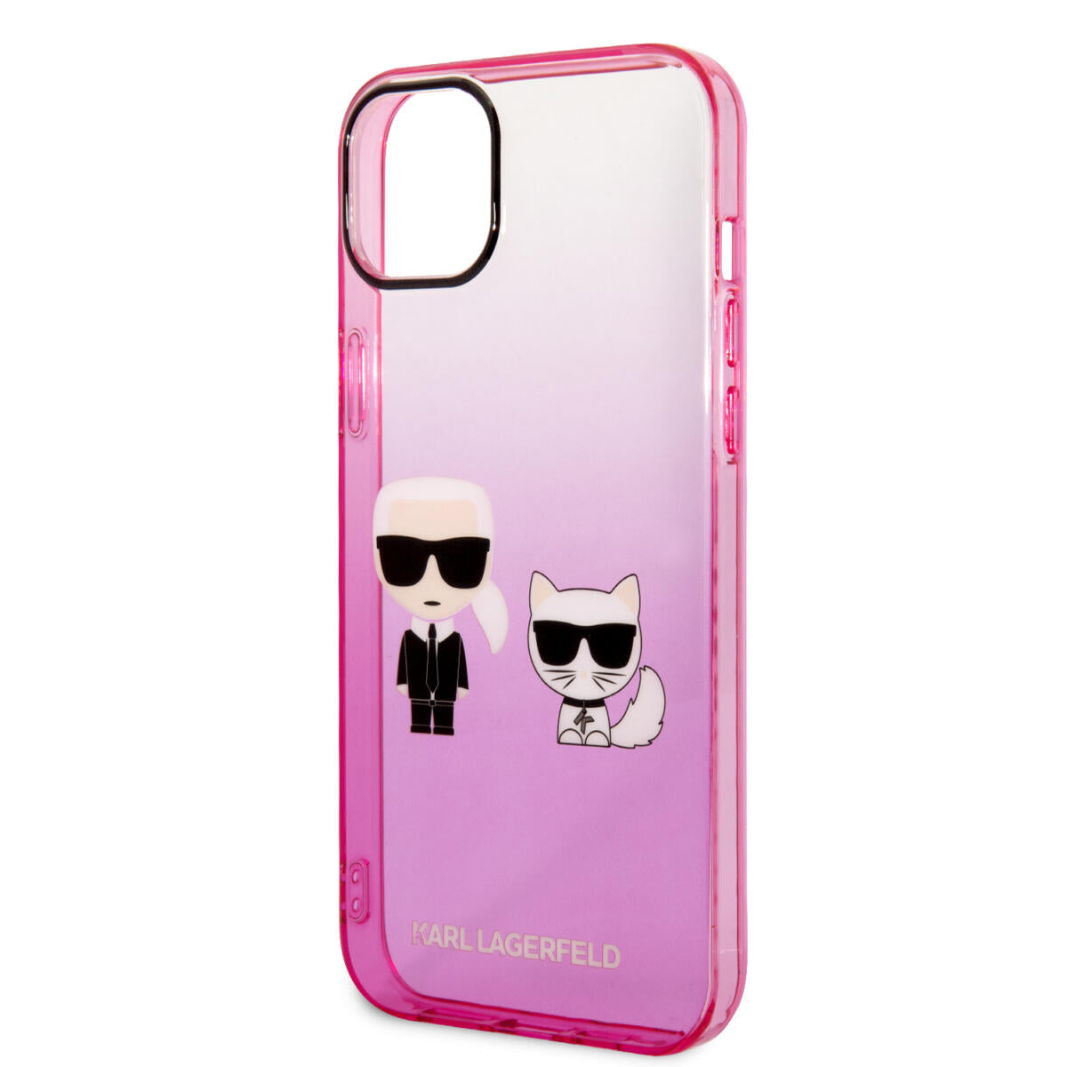Karl Lagerfeld “Karl & Choupette” Back Cover Case Διάφανη Θήκη προστασίας από Liquid Silicone – iPhone 14 Plus (Pink)