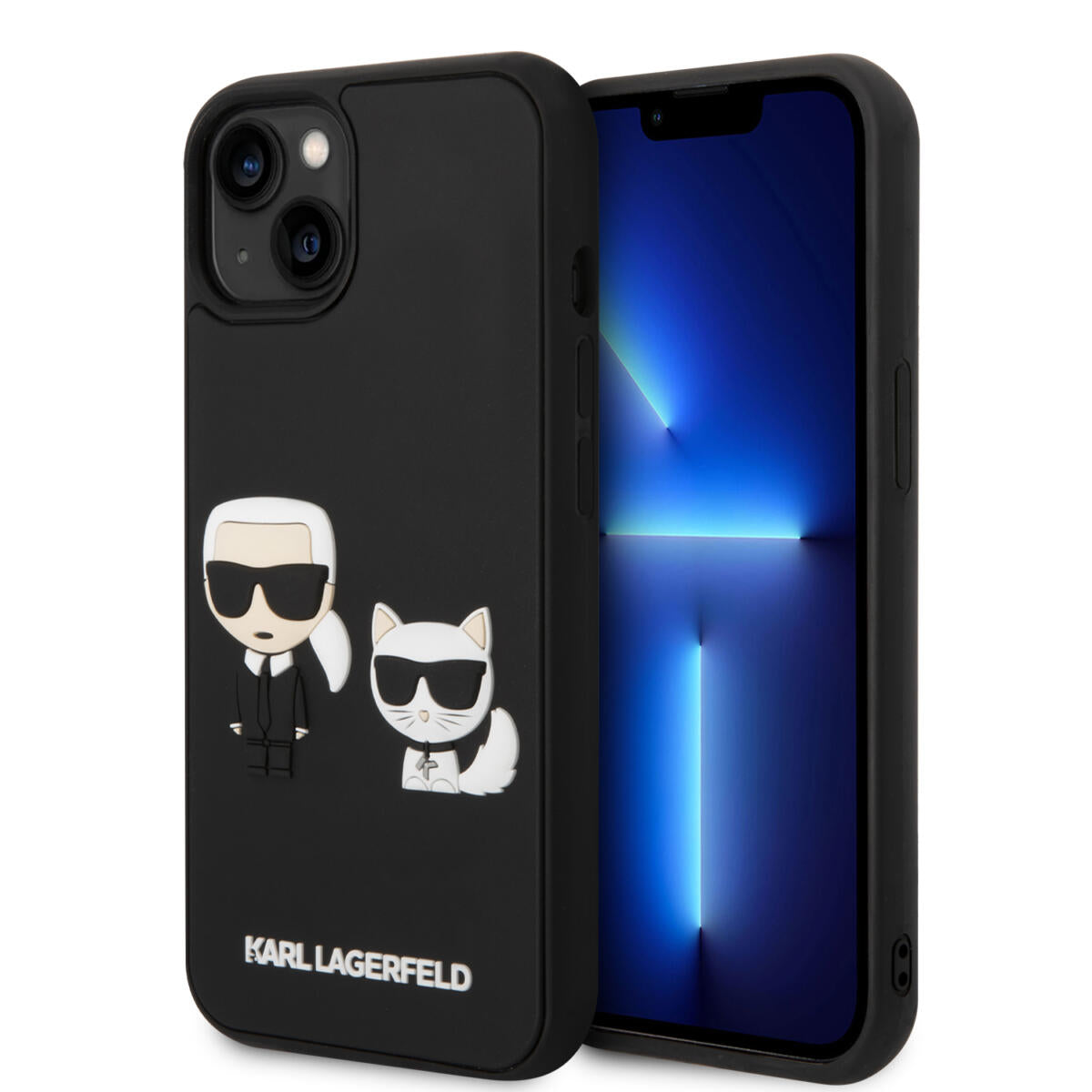 Karl Lagerfeld “Karl & Choupette” 3D Rubber Back Cover Case Θήκη Προστασίας Από Ελαστικό Και Σιλικόνη – Iphone 14 (Black) – Θήκη για κινητό από το PhoneBazaar.gr