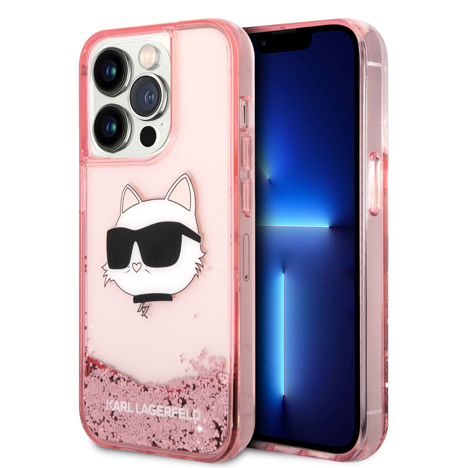 Karl Lagerfeld Choupette's Head NFT Liquid Glitter Case Θήκη προστασίας από σιλικόνη – iPhone 14 Pro Max (Ροζ – KLHCP14XLNCHCP) – PhoneBazaar