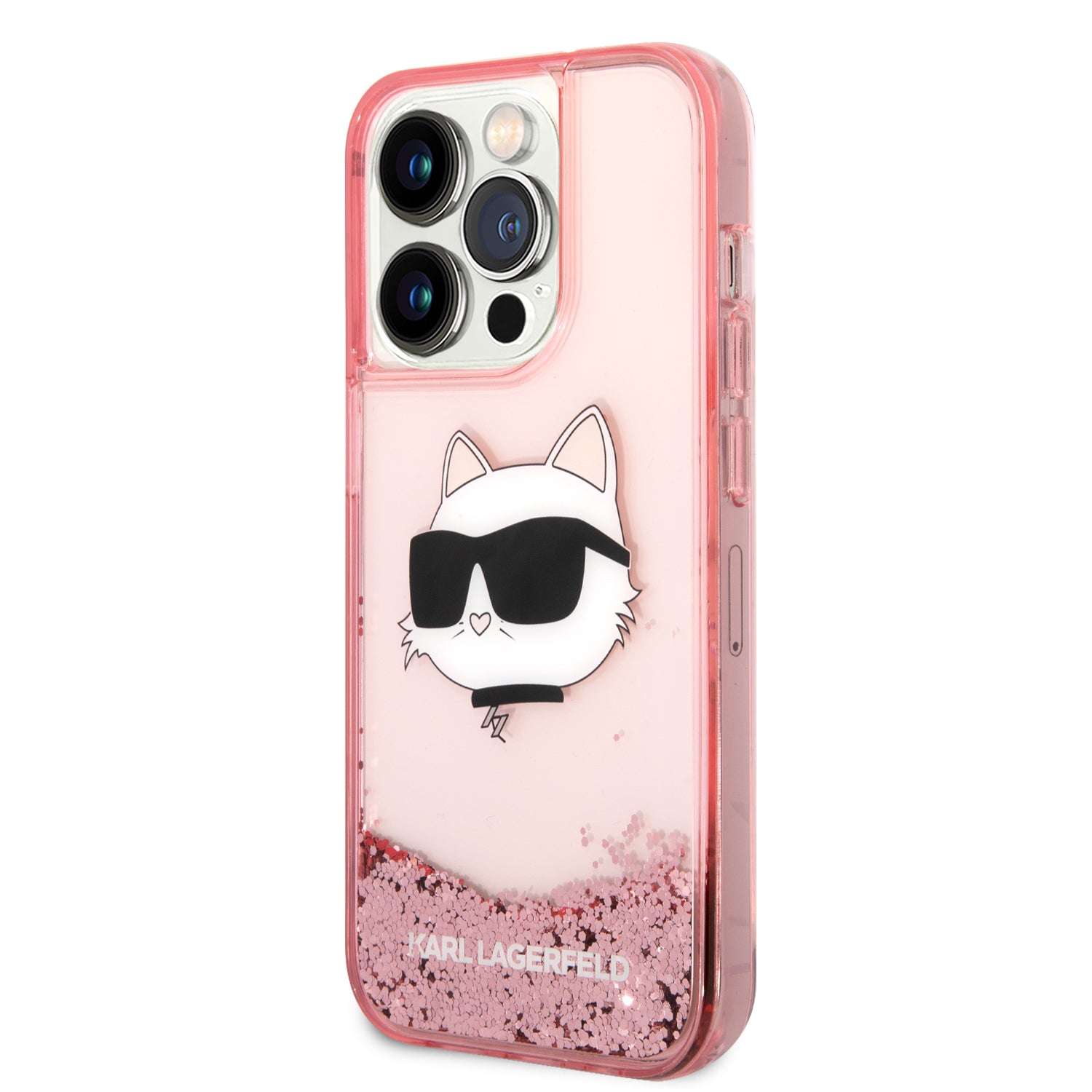 Karl Lagerfeld Choupette's Head NFT Liquid Glitter Case Θήκη προστασίας από σιλικόνη – iPhone 14 Pro Max (Ροζ – KLHCP14XLNCHCP)