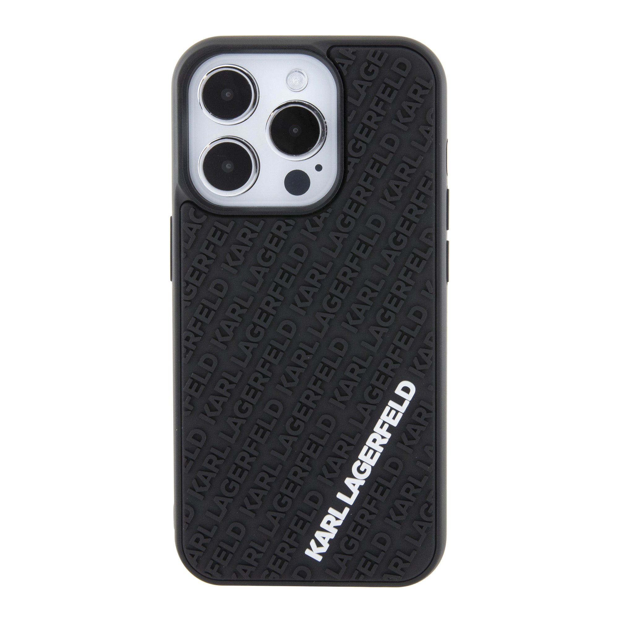 Karl Lagerfeld “Karl 3D Logo Cover” Hard Case Θήκη προστασίας από σιλικόνη – iPhone 15 Pro (Black – KLHCP15L3DMKRLK)