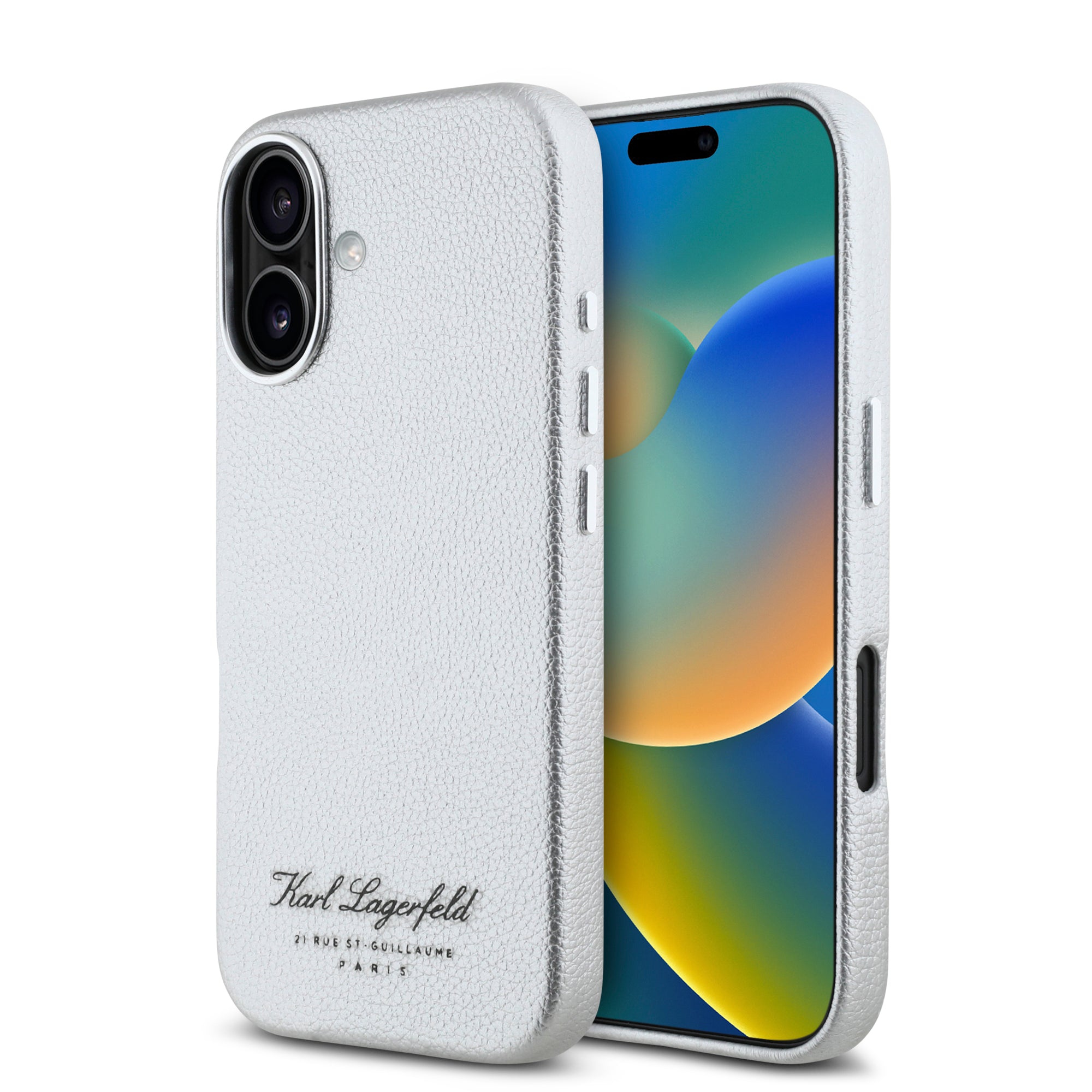 Karl Lagerfeld “Rue St.Guillaume Logo Collection” Θήκη προστασίας από σιλικόνη – iPhone 16 (Γκρι – KLHCP16SPGWCMKHK) – PhoneBazaar