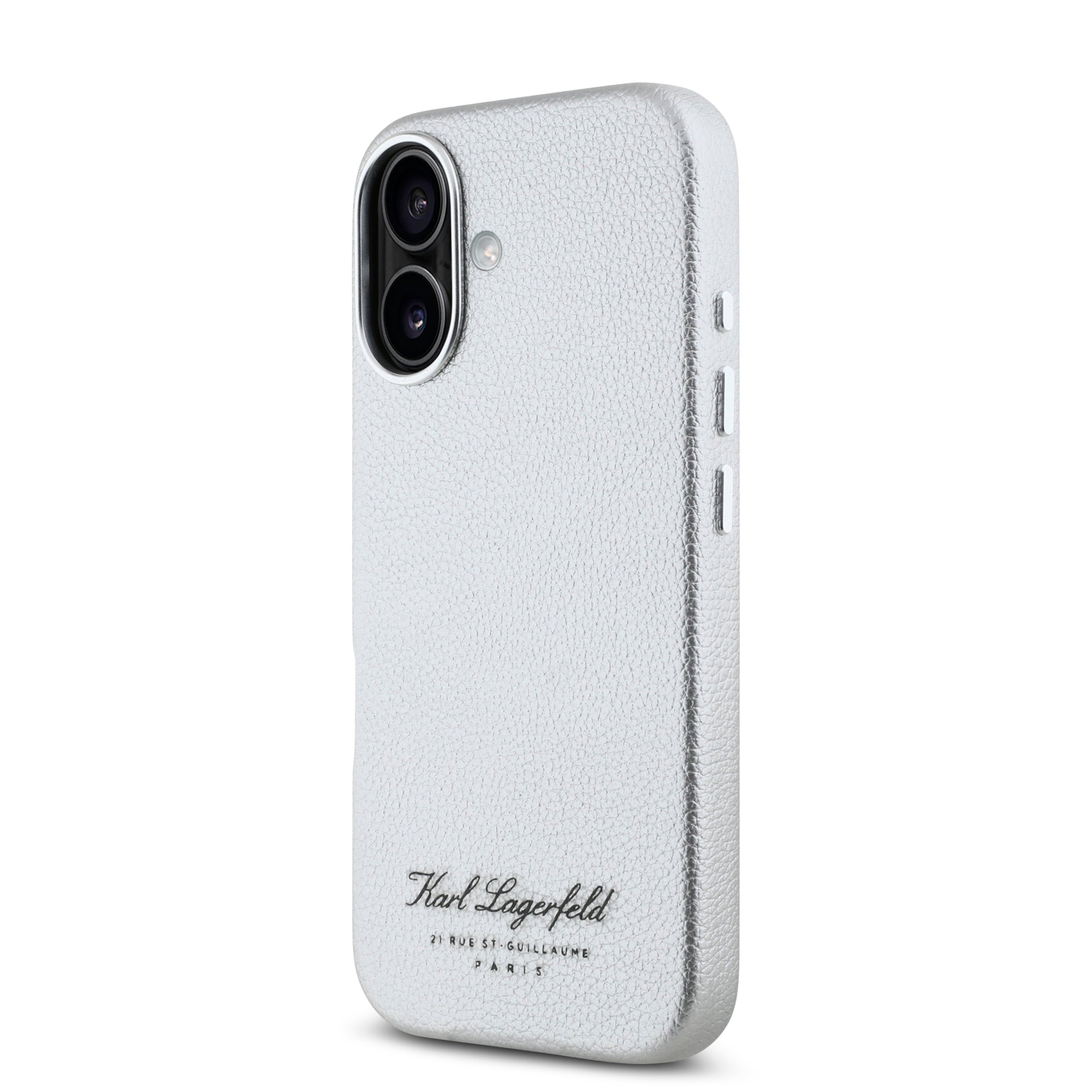 Karl Lagerfeld “Rue St.Guillaume Logo Collection” Θήκη προστασίας από σιλικόνη – iPhone 16 (Γκρι – KLHCP16SPGWCMKHK)