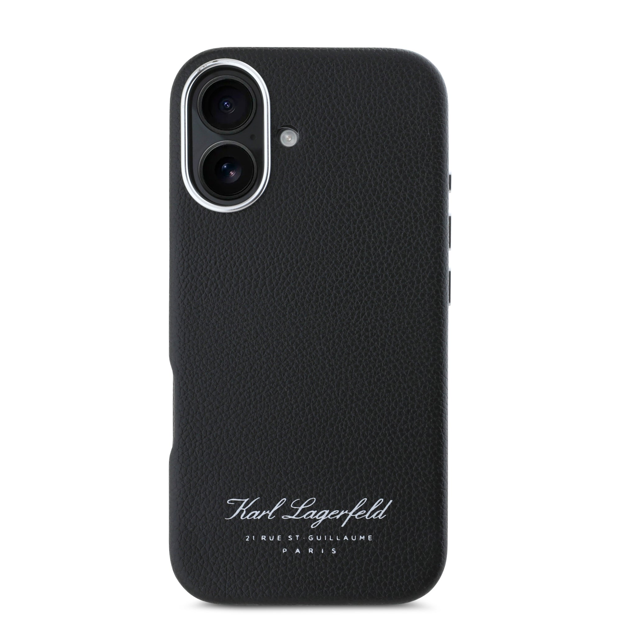 Karl Lagerfeld “Rue St.Guillaume Logo Collection” Θήκη προστασίας από σιλικόνη – iPhone 16 (Μαύρο – KLHCP16SPGWCMKHK)