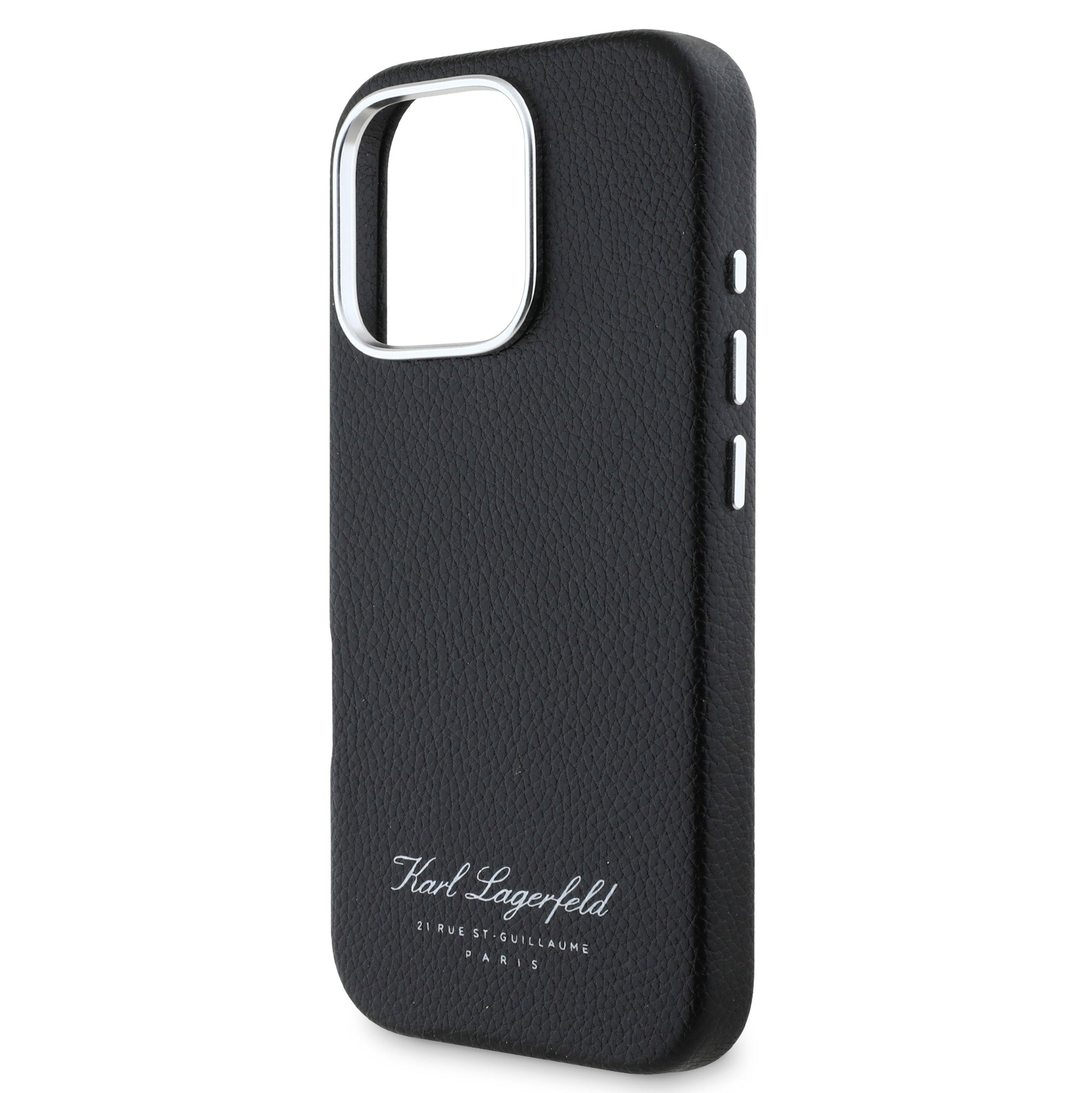 Karl Lagerfeld “Rue St.Guillaume Logo Collection” Θήκη προστασίας από σιλικόνη – iPhone 16 Pro Max (Μαύρο – KLHCP16XPGWCMKHK)