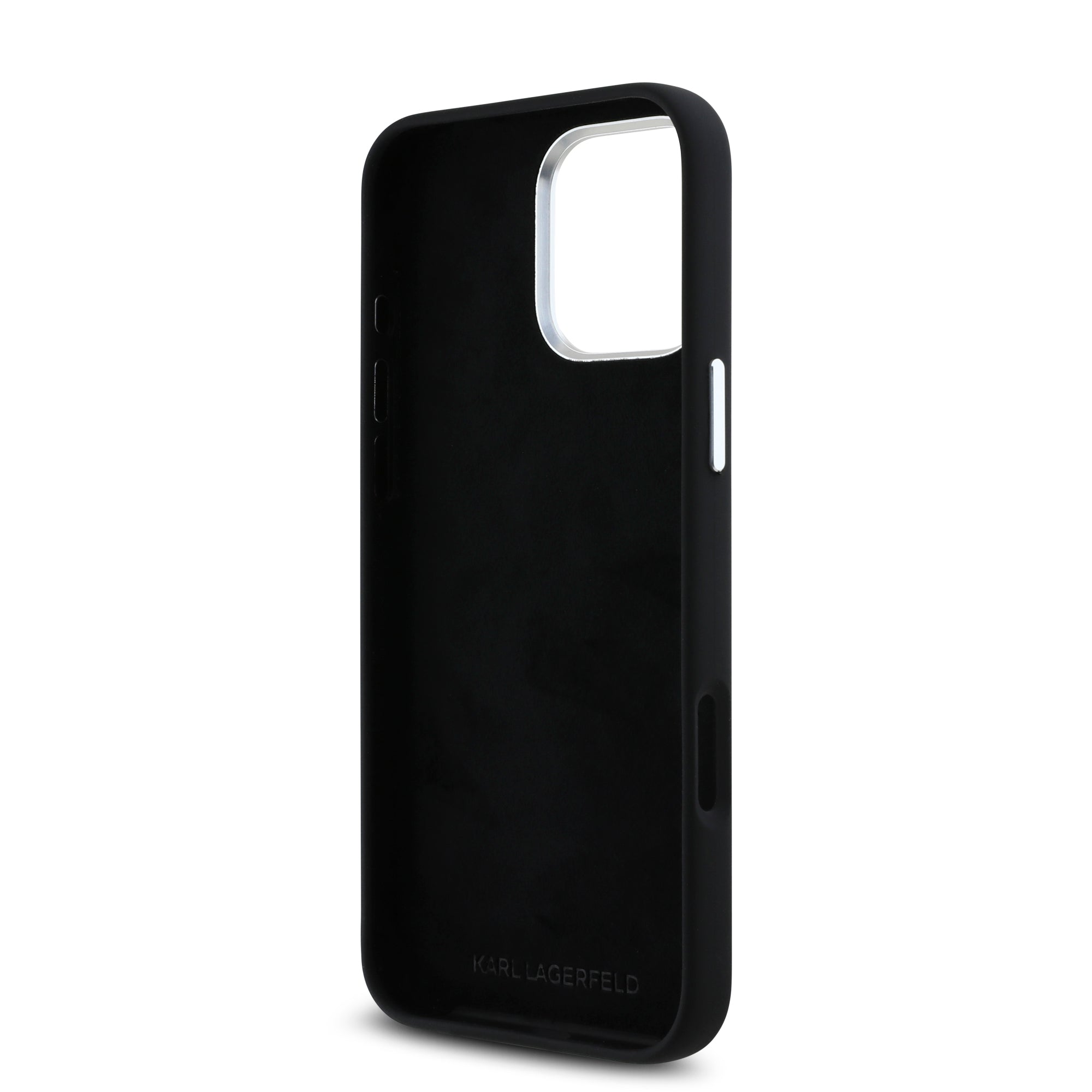 Karl Lagerfeld “Signature Metal Logo Collection” Hard Case Θήκη προστασίας από σιλικόνη – iPhone 16 Pro Max (Μαύρο – KLHCP16XSCMSMVK)
