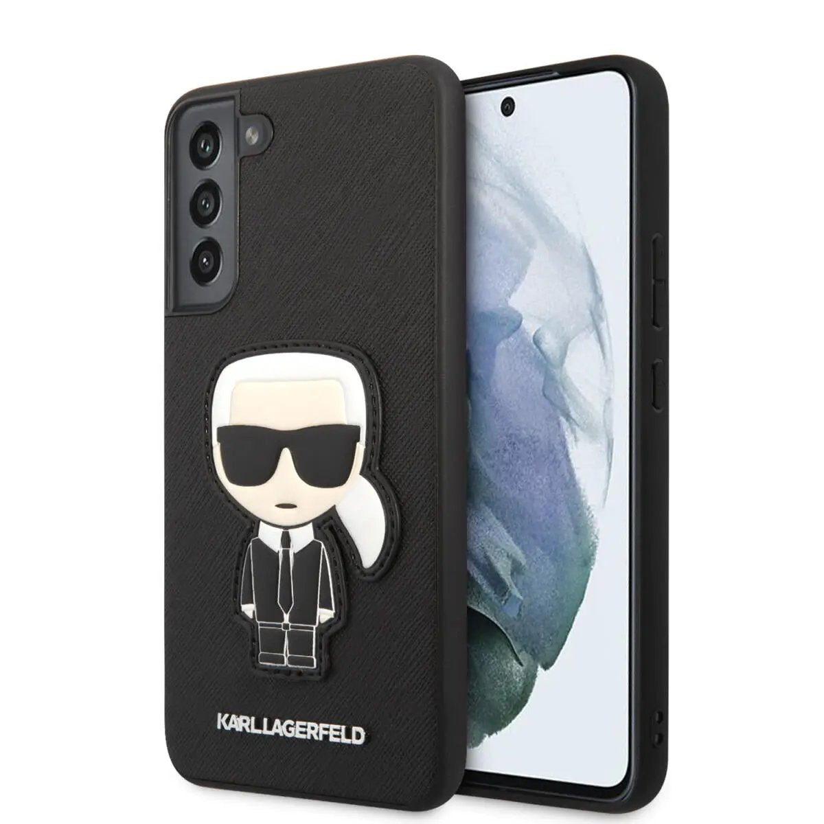 Karl Lagerfeld Ikonik Patch Saffiano Hard Case Θήκη Προστασίας Απο Δερματινη – Samsung Galaxy S22+ 5g (μαυρο – Klhcs22mokpk) – PhoneBazaar