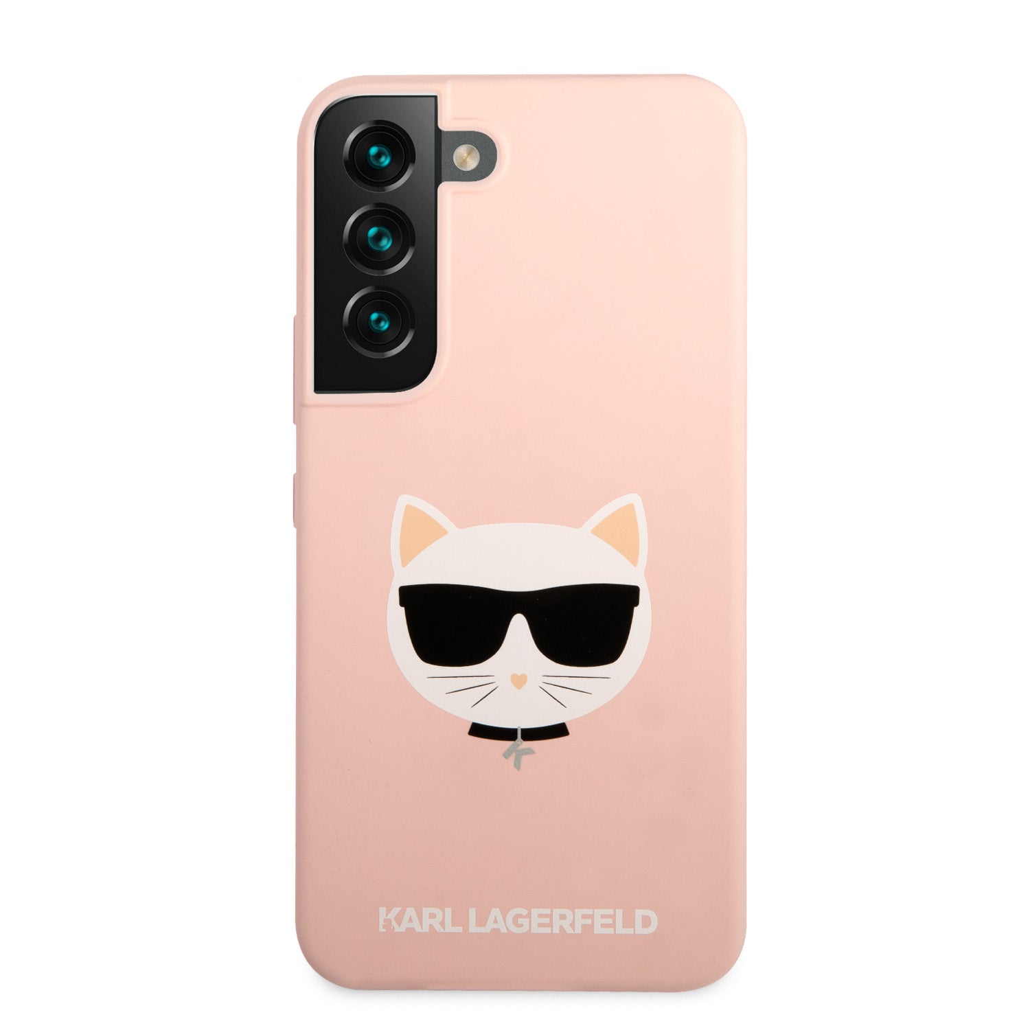 Karl Lagerfeld Saffiano Leather Hard Case Choupette's Head Θήκη προστασίας από σιλικόνη – Samsung Galaxy S22 Plus (ροζ - KLHCS22MSLCHPI)