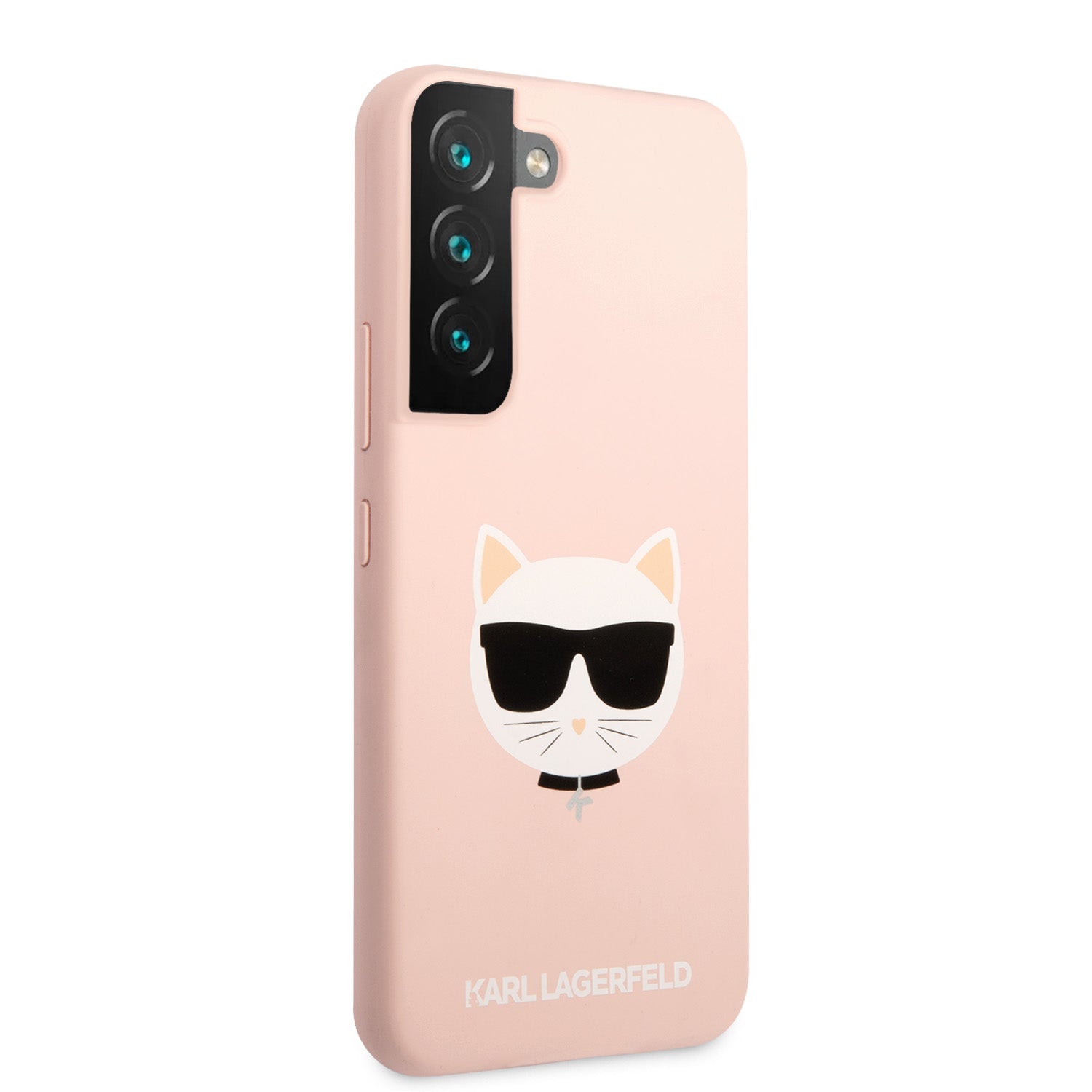 Karl Lagerfeld Saffiano Leather Hard Case Choupette's Head Θήκη προστασίας από σιλικόνη – Samsung Galaxy S22 Plus (ροζ - KLHCS22MSLCHPI)