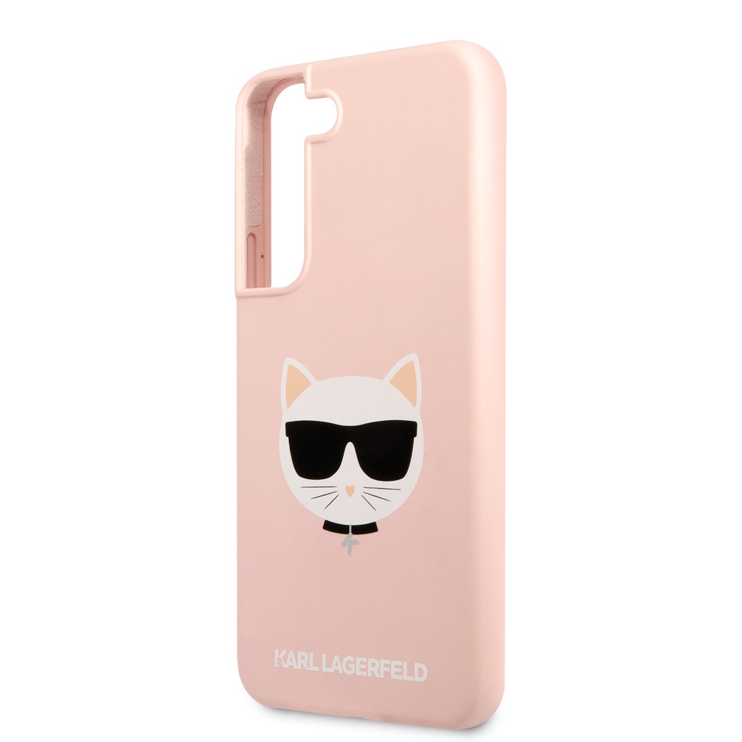 Karl Lagerfeld Saffiano Leather Hard Case Choupette's Head Θήκη προστασίας από σιλικόνη – Samsung Galaxy S22 Plus (ροζ - KLHCS22MSLCHPI)