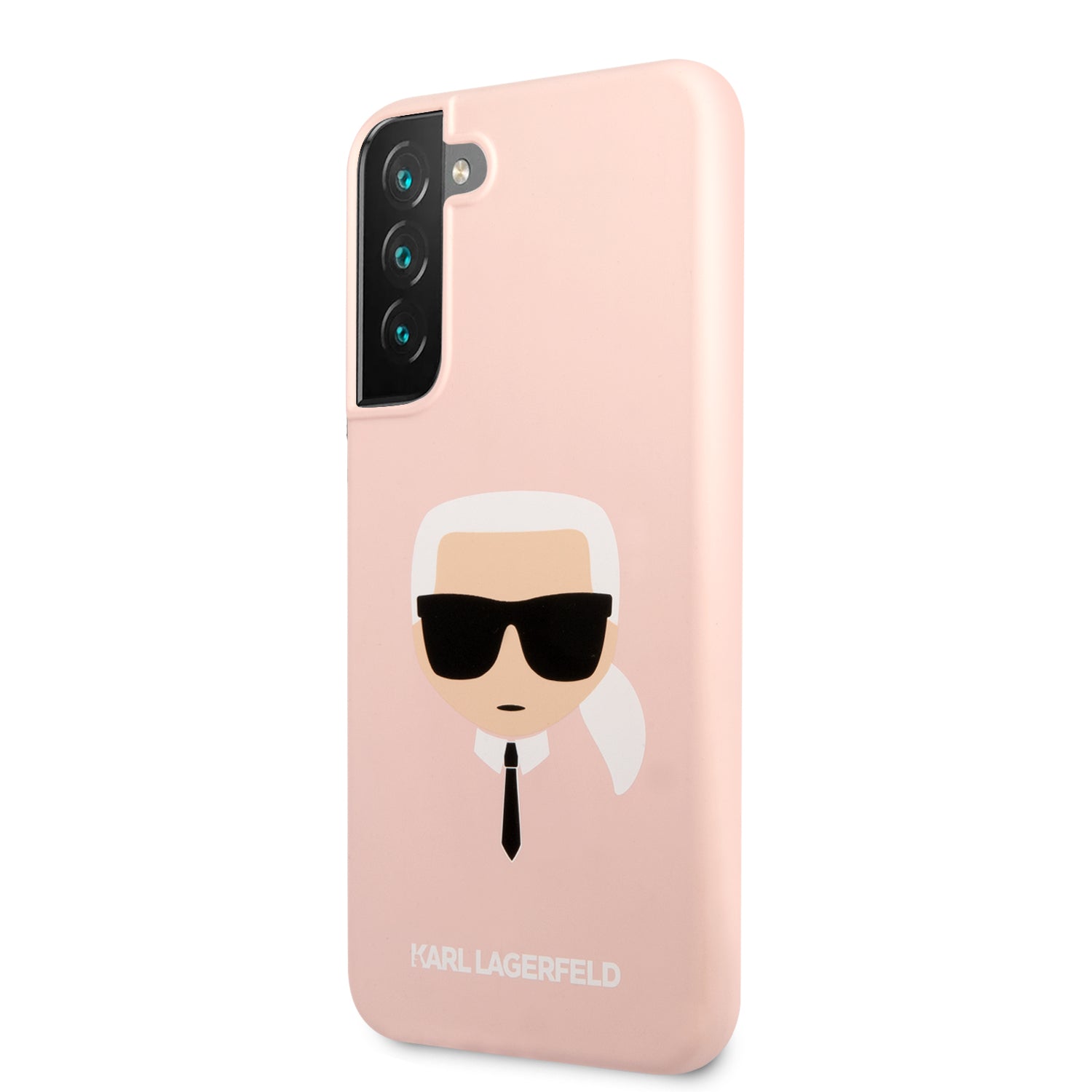 Karl Lagerfeld Saffiano Leather Hard Case Karl's Head Θήκη προστασίας από σιλικόνη – Samsung Galaxy S22 Plus (ροζ - KLHCS22MSLKHPI)