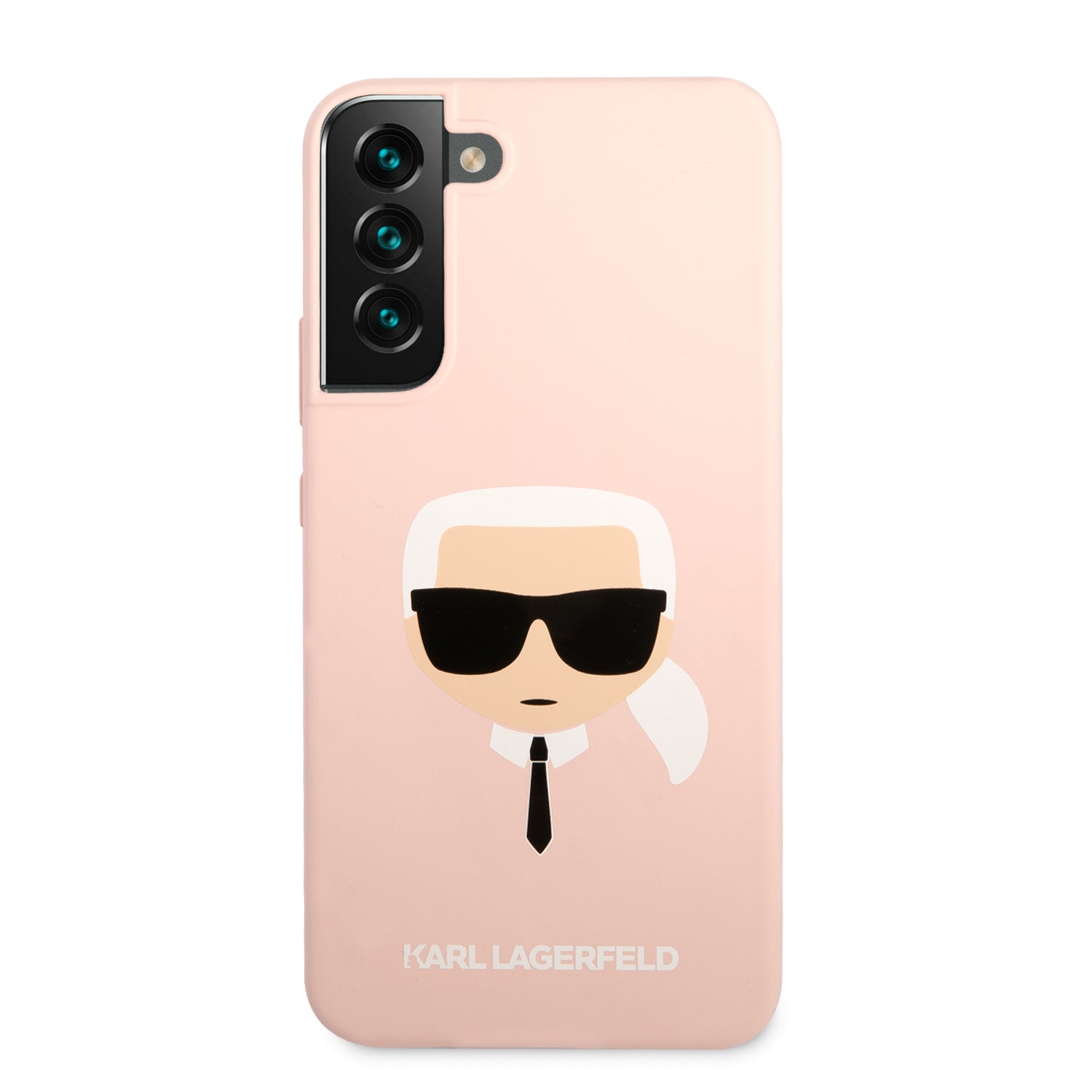 Karl Lagerfeld Saffiano Leather Hard Case Karl's Head Θήκη προστασίας από σιλικόνη – Samsung Galaxy S22 Plus (ροζ - KLHCS22MSLKHPI)