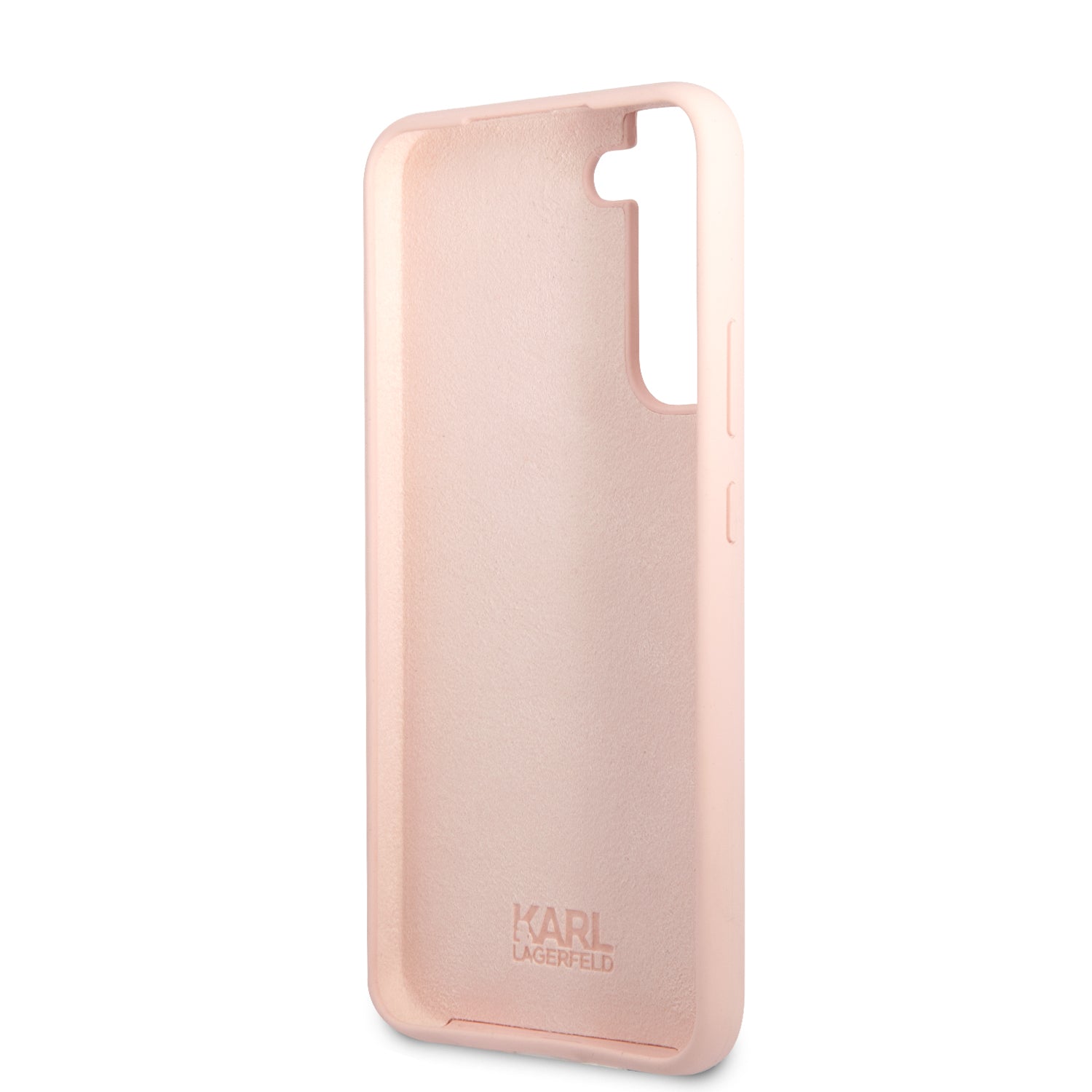 Karl Lagerfeld Saffiano Leather Hard Case Karl's Head Θήκη προστασίας από σιλικόνη – Samsung Galaxy S22 Plus (ροζ - KLHCS22MSLKHPI)