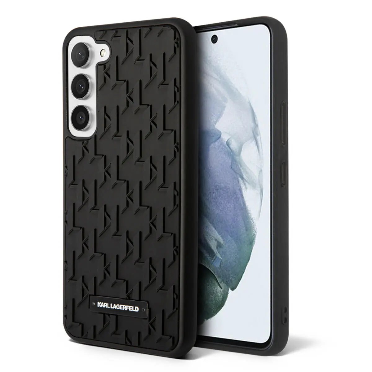 Karl Lagerfeld Monogram Stripe Back Cover Pu Leather Case Θήκη Προστασίας Απο Δερματινη – S23 S911(μαυρο – Klhcs23srupklpk) – PhoneBazaar