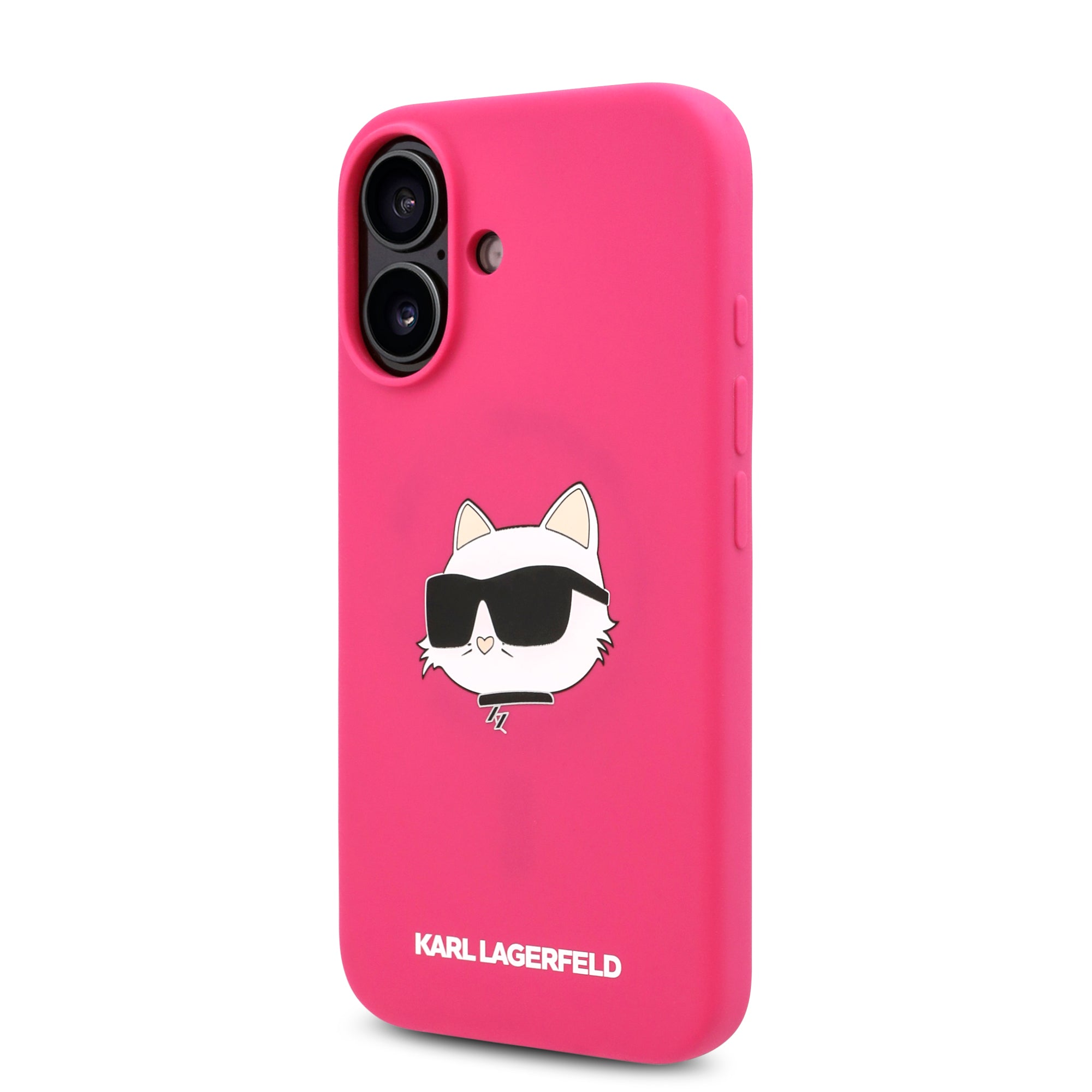 Karl Lagerfeld Magsafe Silicone Case "Choupette's Head" Θήκη προστασίας από σιλικόνη – iPhone 16 (Fuchsia – KLHMP16SSCHPPLF)
