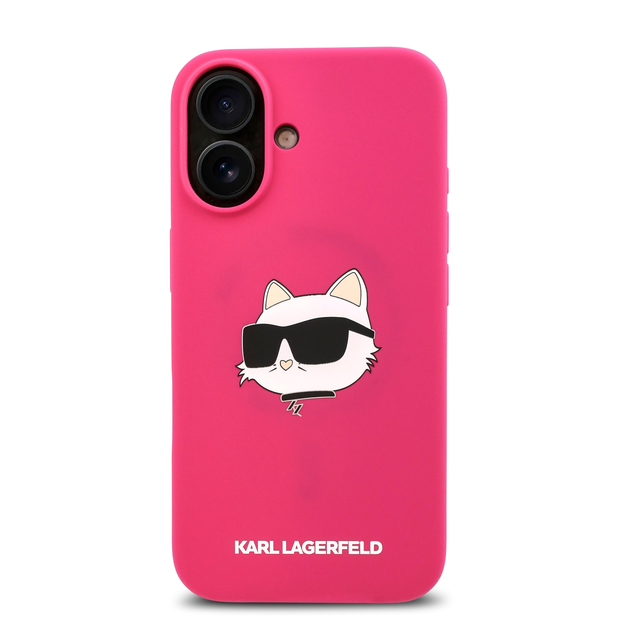Karl Lagerfeld Magsafe Silicone Case "Choupette's Head" Θήκη προστασίας από σιλικόνη – iPhone 16 (Fuchsia – KLHMP16SSCHPPLF)