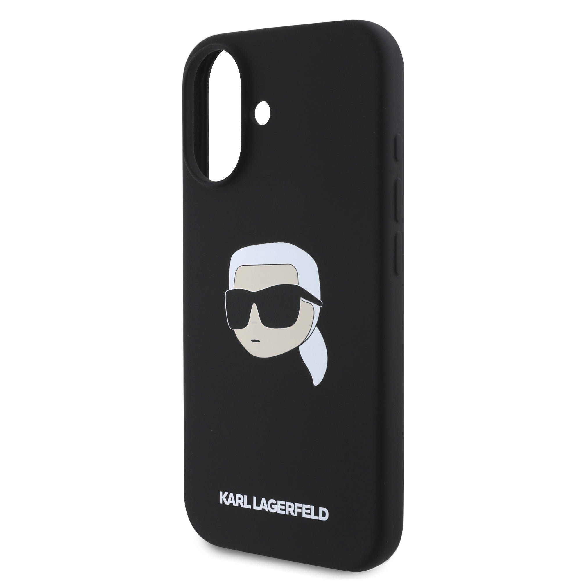 Karl Lagerfeld Magsafe Karl's Head Print Case Θήκη προστασίας από σιλικόνη – iPhone 16 (Μαύρο – KLHMP16SSKHPPLK)