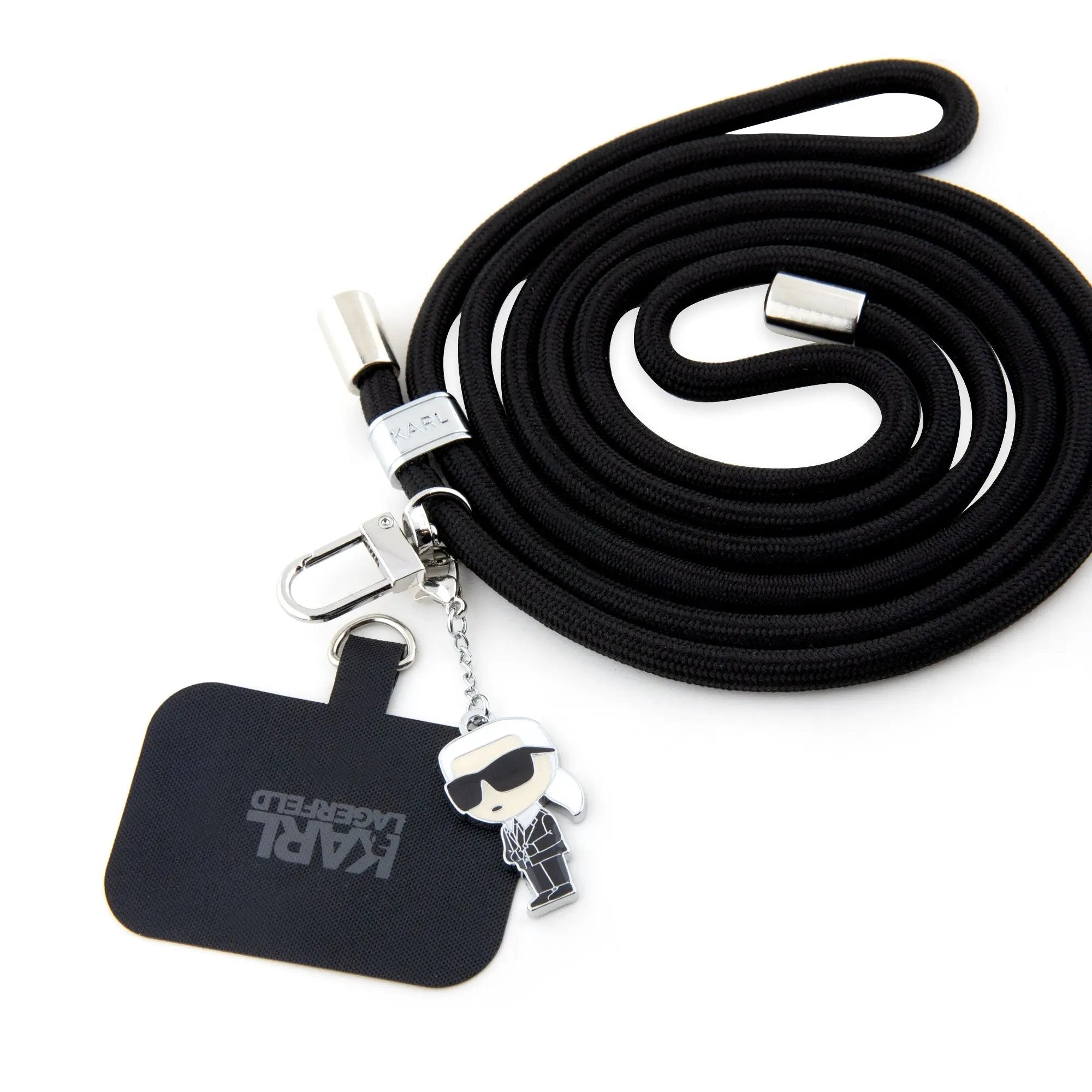 Karl Lagerfeld Ikonik Crossbody Cord Universal Κορδονακι Συμβατο Με Καθε Τυπο Θηκης (μαυρο – Klucnmsckik) – PhoneBazaar