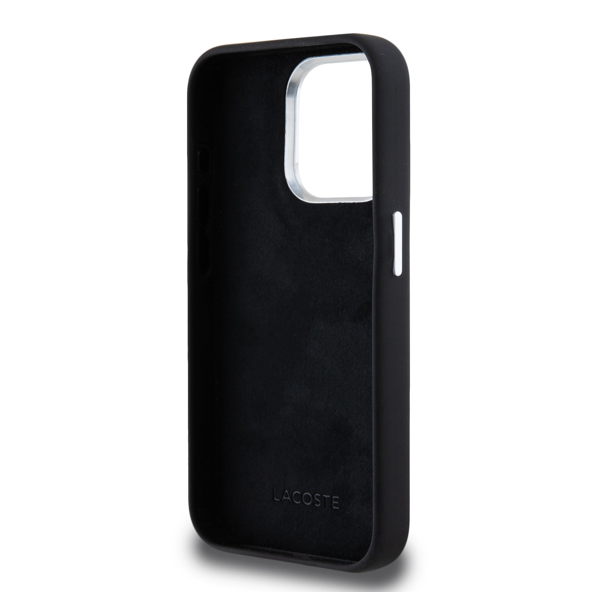 Lacoste Stripes Hard Case Θήκη προστασίας από Liquid σιλικόνη για iPhone 15 Pro (Μαύρο)