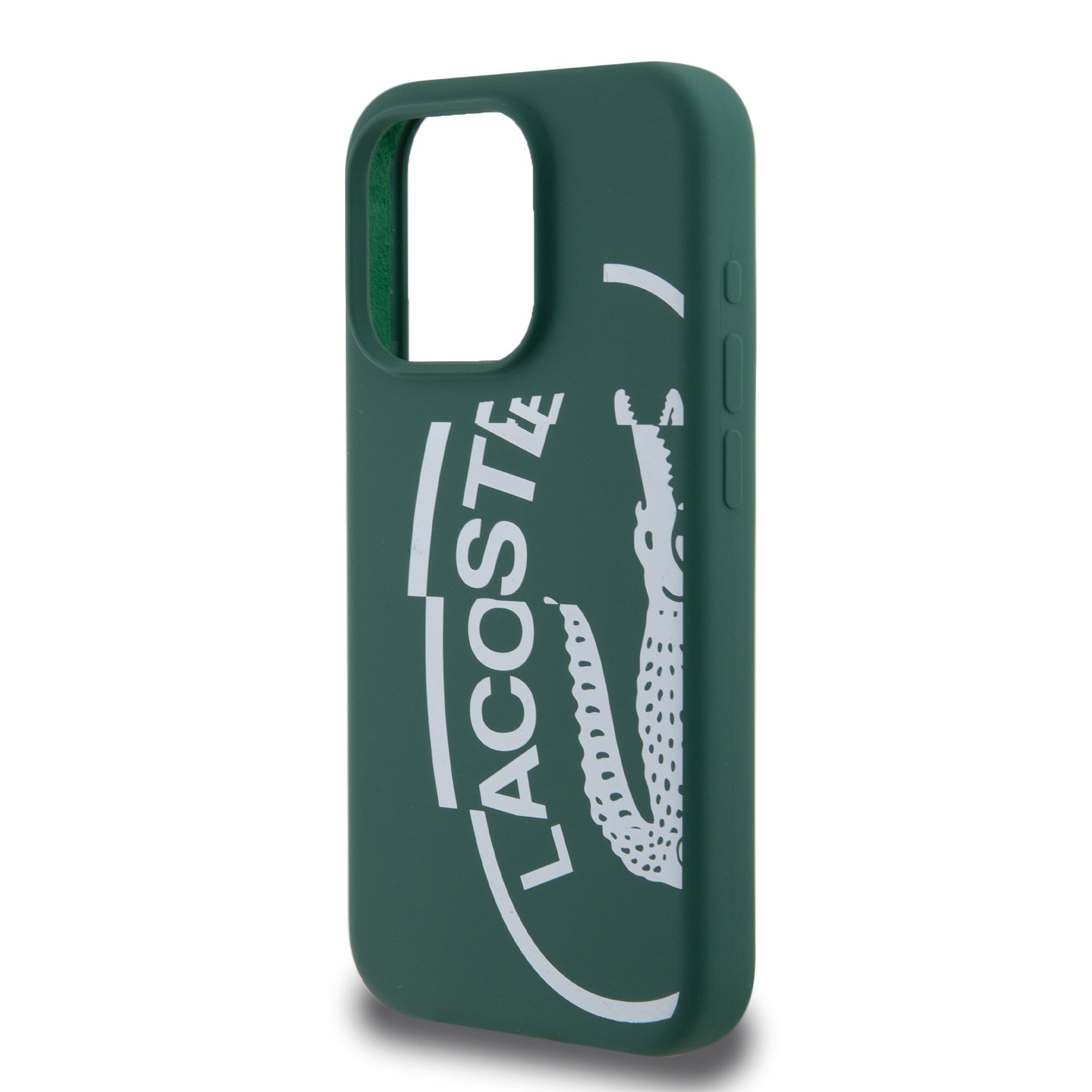 Lacoste Oval Logo Hard Case Θήκη προστασίας από Σιλικόνη για iPhone 15 Pro (Πράσινο/Λευκό)