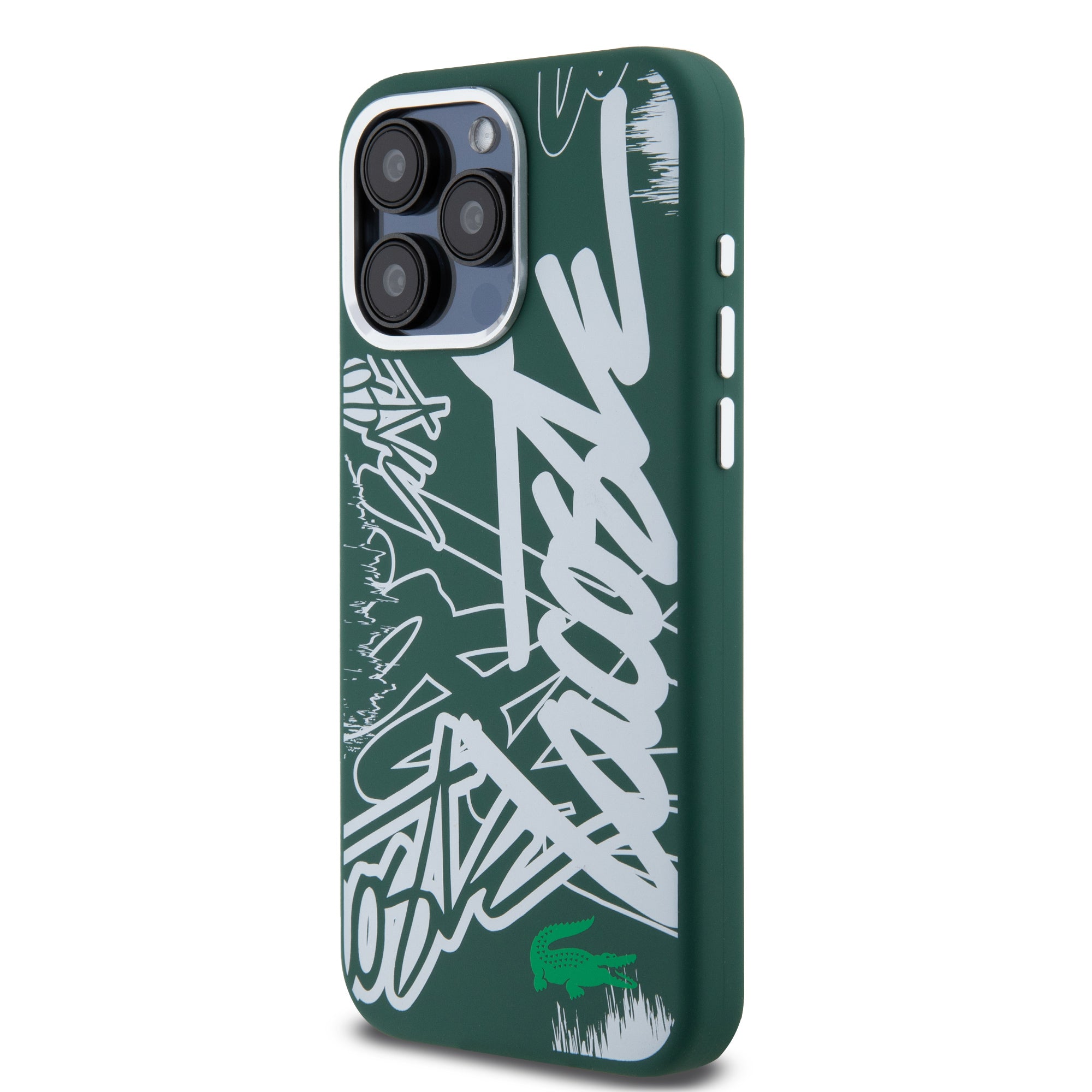 Lacoste Graffiti Hard Case Θήκη προστασίας από Liquid σιλικόνη iPhone 15 Pro Max (Πράσινο/Λευκό)