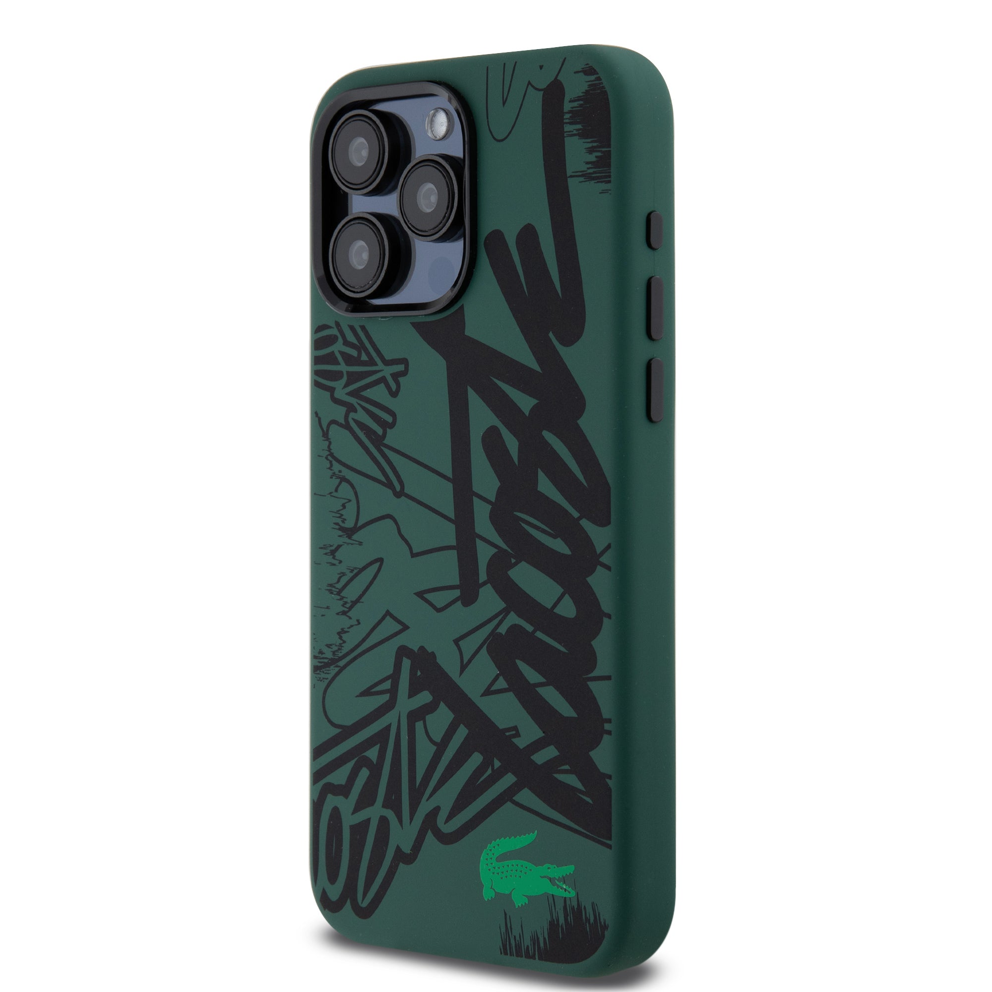Lacoste Graffiti Hard Case Θήκη προστασίας από Liquid σιλικόνη iPhone 15 Pro Max (Πράσινο/Μαύρο)