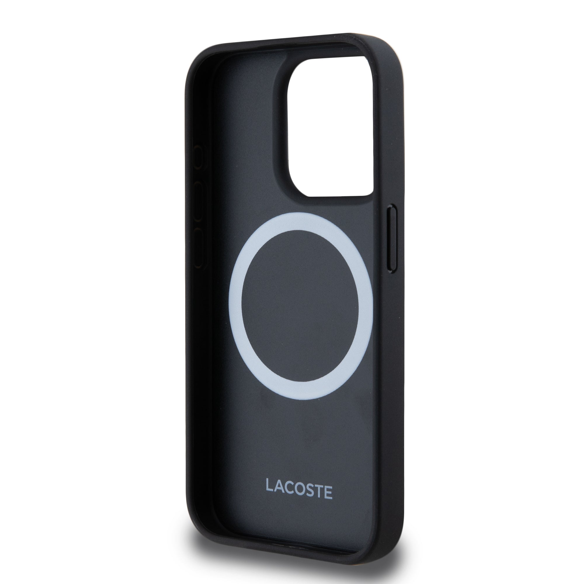 Lacoste Magsafe Iconic Petit Pique Θήκη προστασίας από Δερματίνη με κεντημένο Logo για iPhone 15 Pro (Sinople/Green)