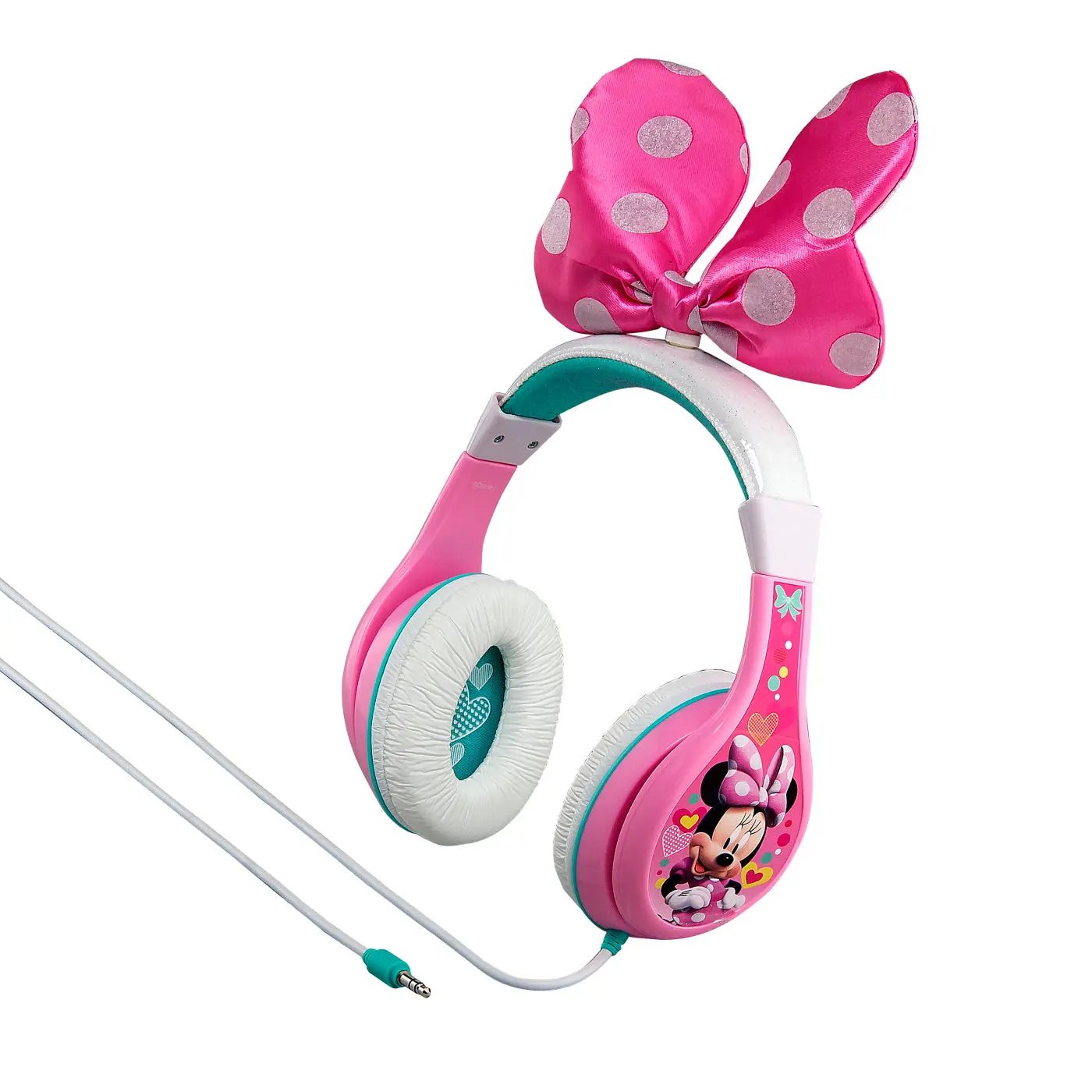 eKids Minnie Mouse Ενσύρματα Ακουστικά με ασφαλή μέγιστη ένταση ήχου για παιδιά και εφήβους (MM-140) (Ροζ/Λευκό) – PhoneBazaar