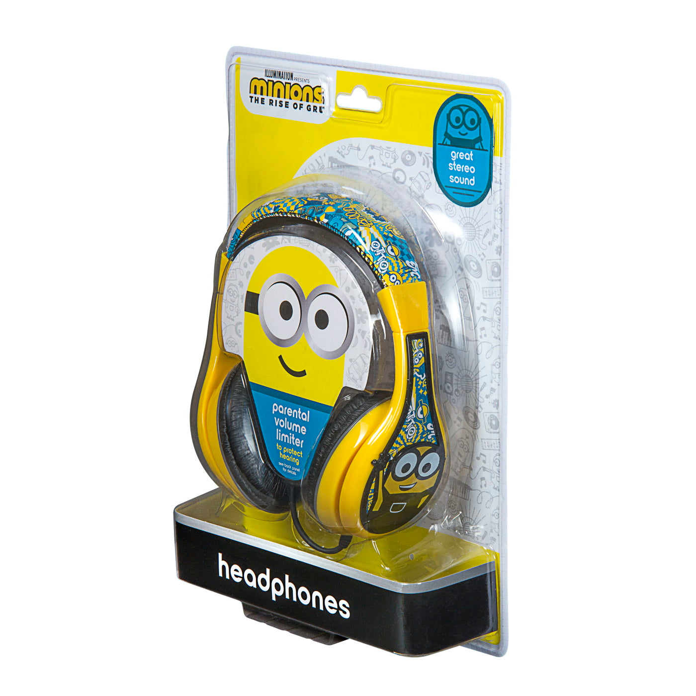 eKids Minions Ενσύρματα Ακουστικά με ασφαλή μέγιστη ένταση ήχου για παιδιά και εφήβους (MS-140) (Κίτρινο/Μαύρο)