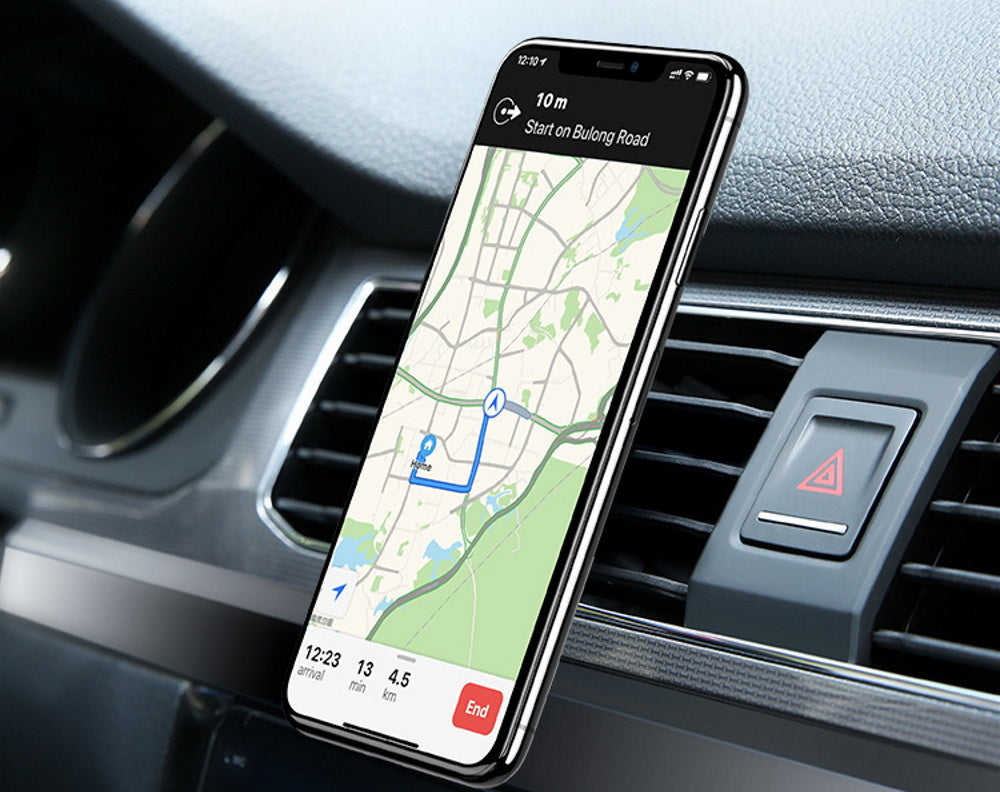 Maxlife MXCH-13 Magnetic Holder For Car Air Vent Μαγνητική βάση στήριξης Smartphone αεραγωγών αυτοκινήτου (Silver)