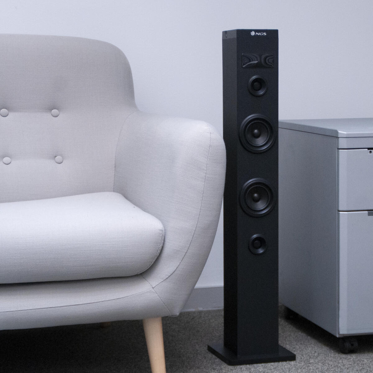 NGS Sky Charm Ηχείο δαπέδου ισχύος 50W σε μαύρο χρώμα – PhoneBazaar