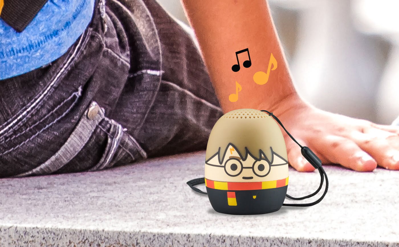 eKids Harry Potter Φορητό ηχείο Bluetooth για παιδιά με λουράκι καρπού (Μαύρο/Κίτρινο/Μπεζ)
