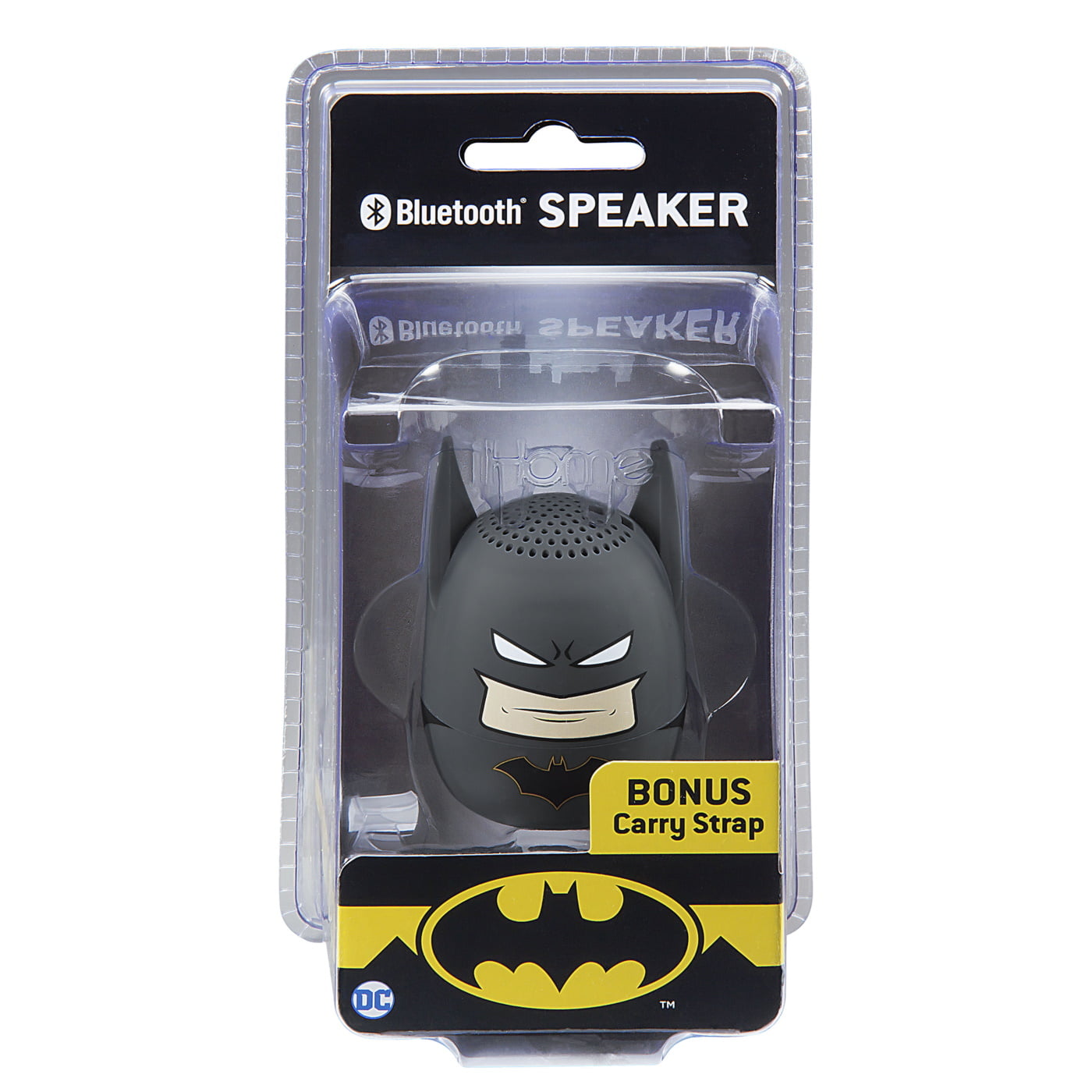 eKids Batman Φορητό ηχείο Bluetooth για παιδιά με λουράκι καρπού (Γκρι/Μαύρο)