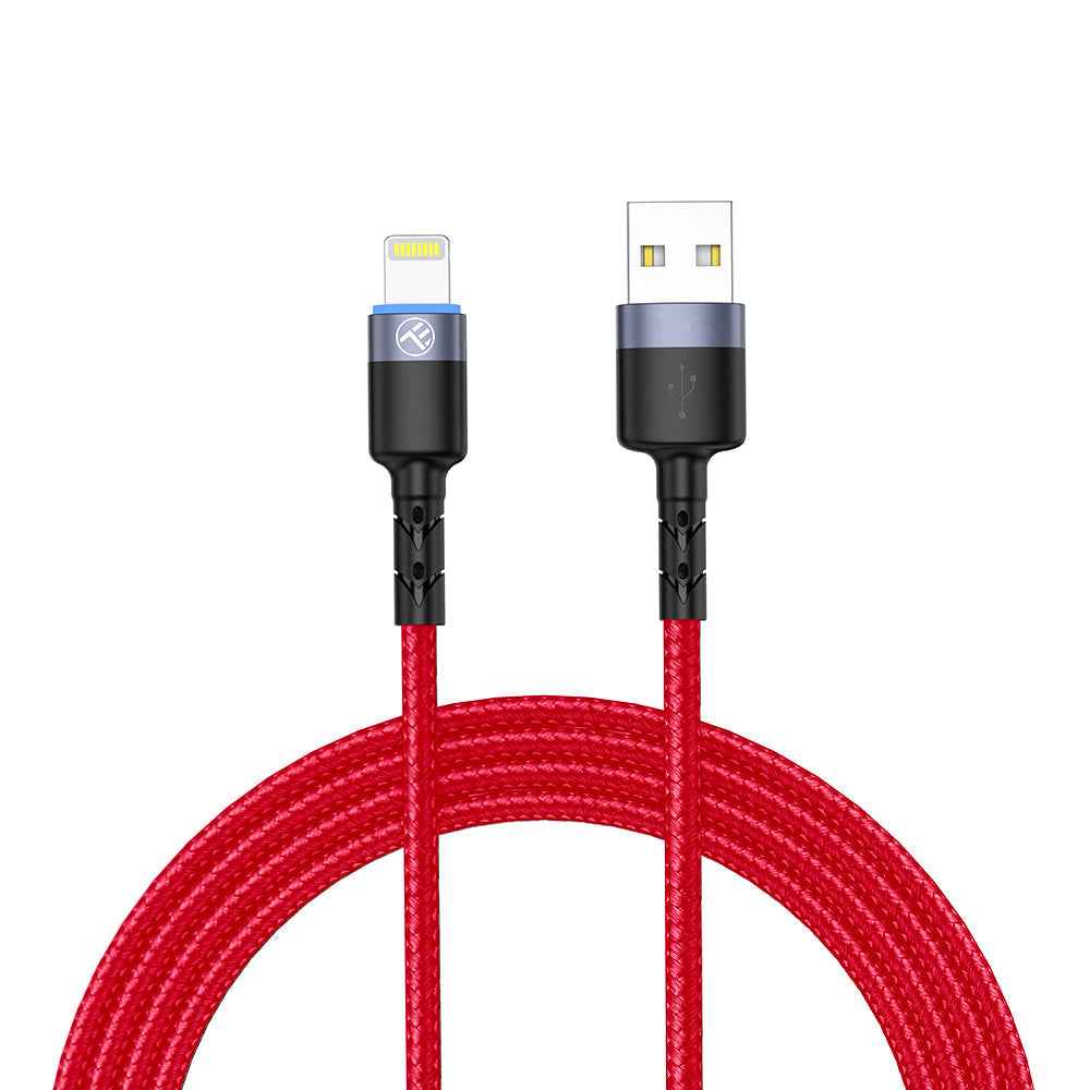 Tellur - Glowing Connection - USB to Lightning Led Cable 3A - Red