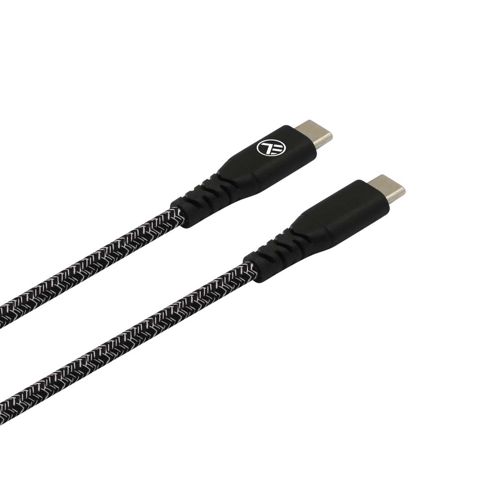 Καλώδιο φόρτισης και δεδομένων Tellur Green Data Cable Type-C σε Type-C – 1 μέτρο σε μαύρο χρώμα